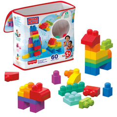 Mega Bloks Bolsa Clásica De Construcción con 60 Bloques