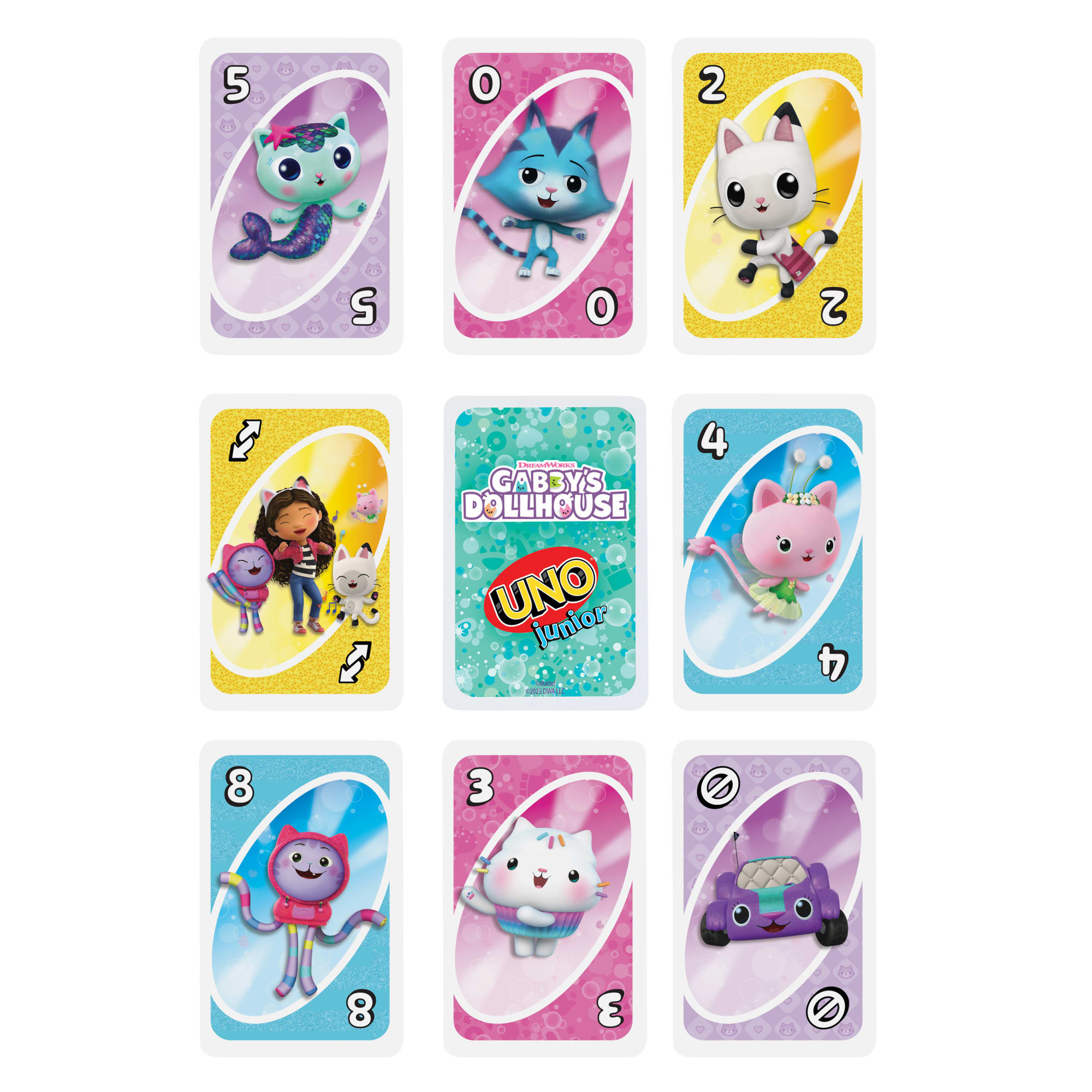 UNO Junior Gabby's Dollhouse Card Game For Kids, Parents & Family Nights