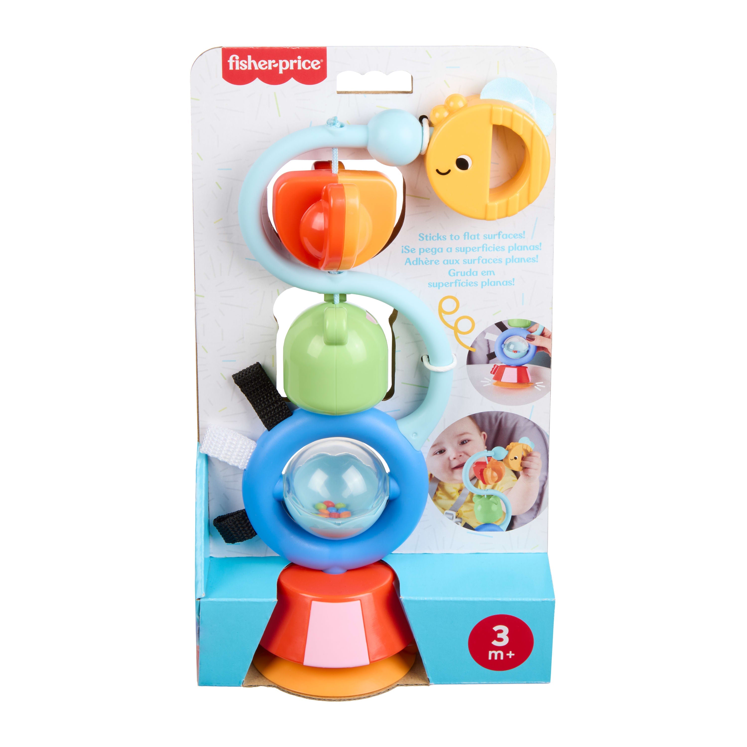 Fisher-Price Sensory Sounds High Chair Toy, Tray Activity For Baby Ages 3+ Months