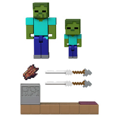 Minecraft Vanilla Figura de Acción 3.25 pulgadas con mecanismo de activación de piedra roja