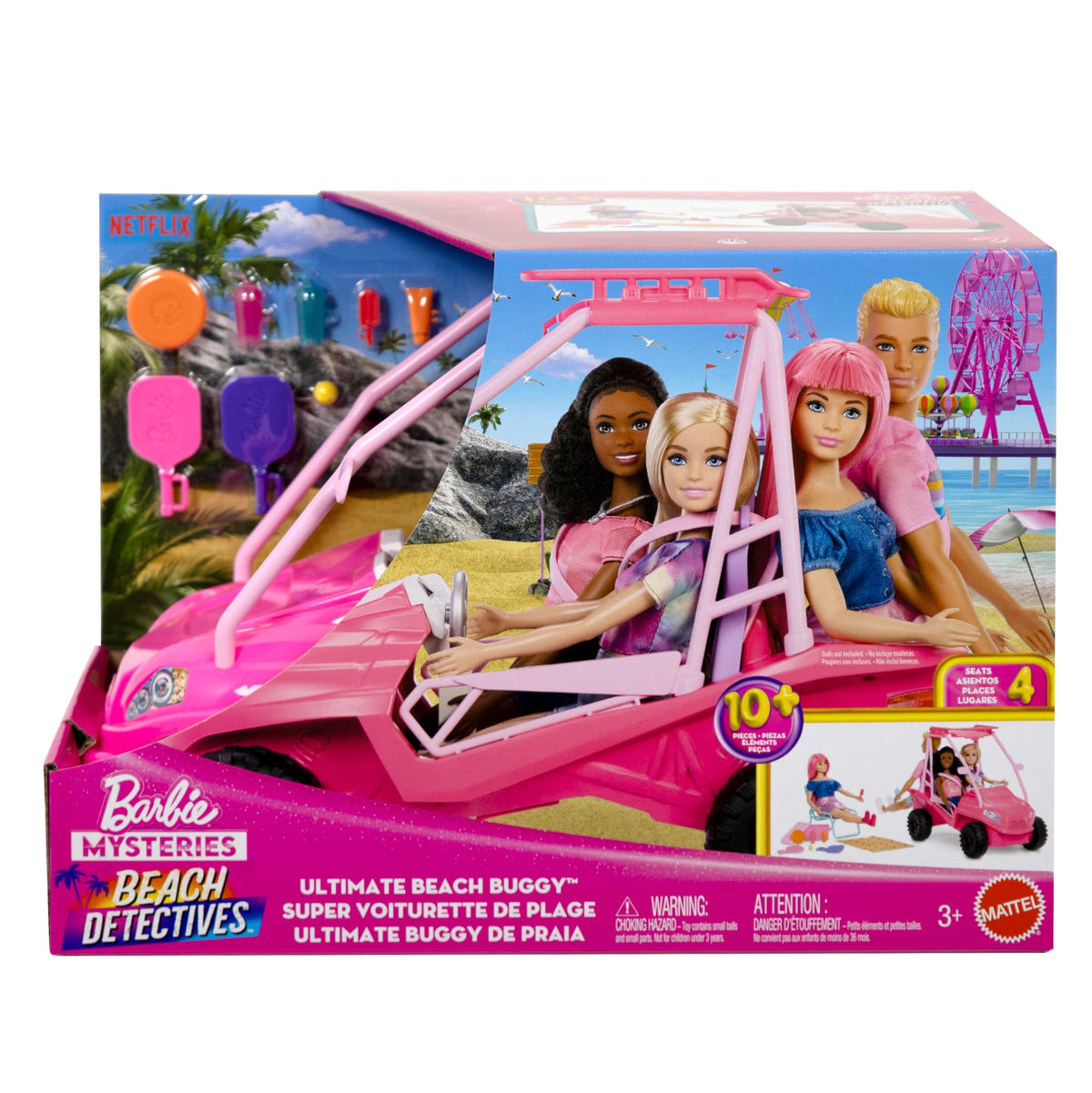 Barbie Coffret Buggy Les Mystères de Barbie: Détectives de Plage