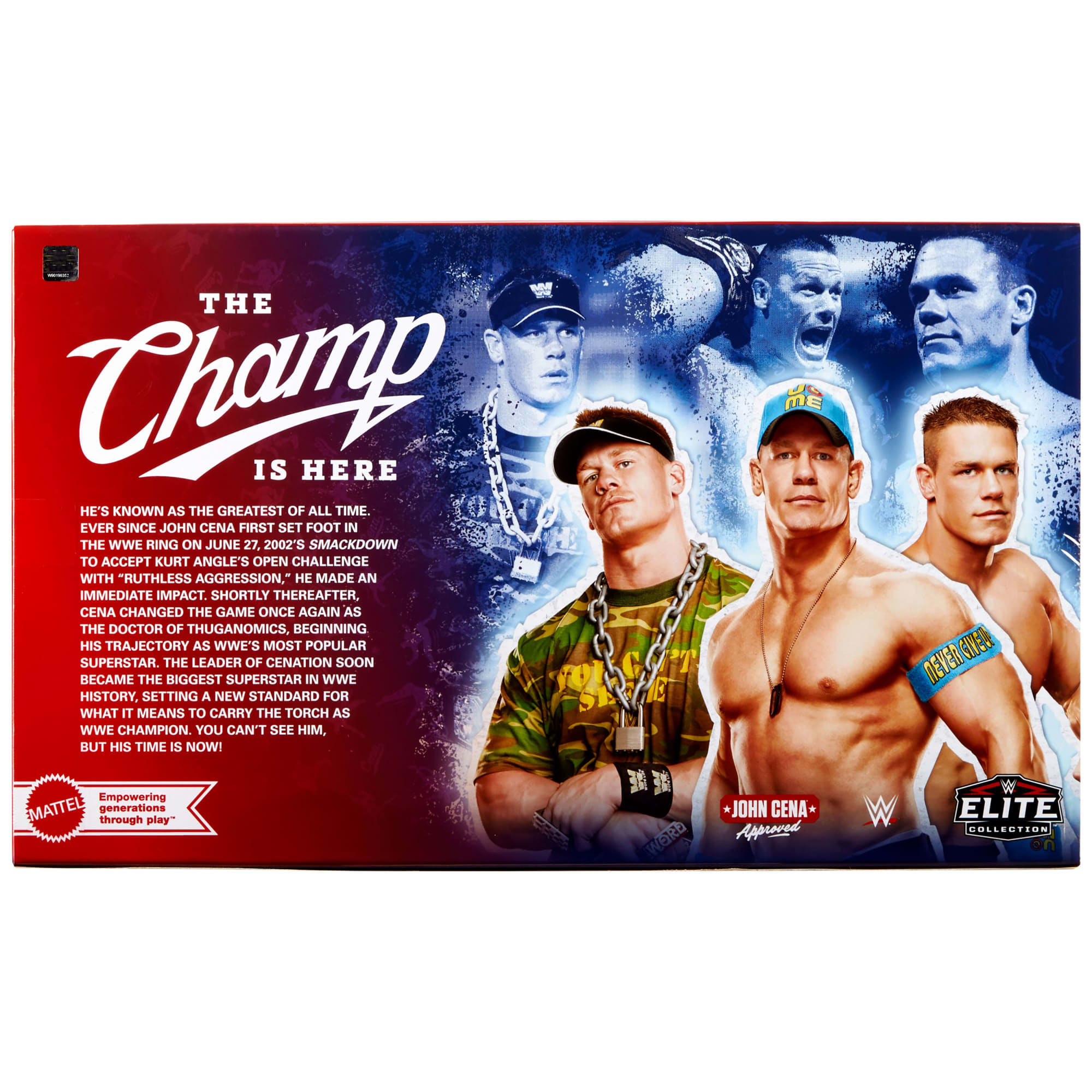 WWE Elite Collection John Cena 3-Pack, Collectible Set Of 6-inch Action Figures With Articulation