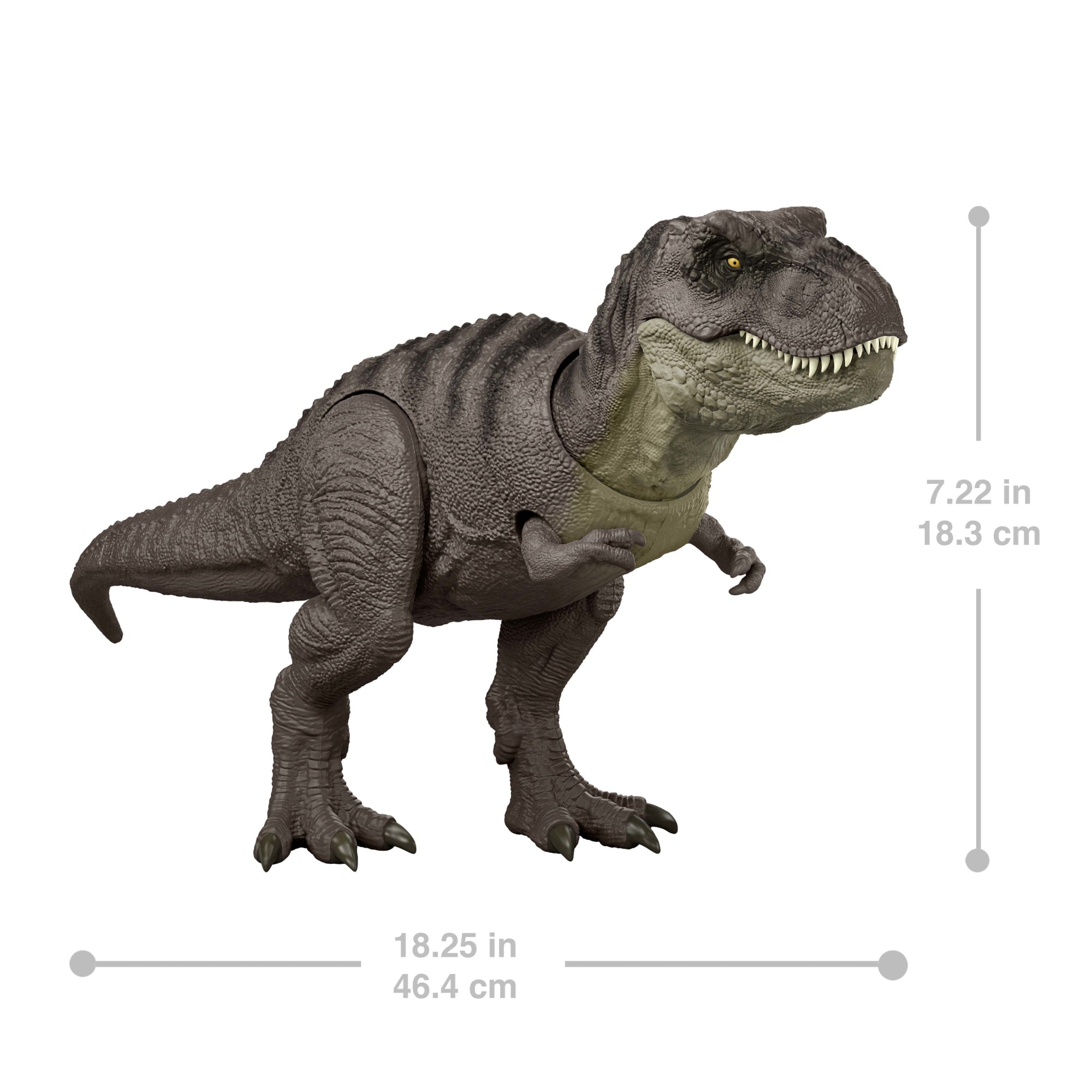 Jurassic World Rebirth Tyrannosaurus Rex Action Figure, Dinosaur Toy, T-Rex Chomp Attack