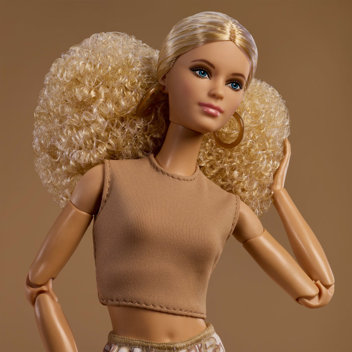 Barbie Basics Collectible Doll, Model 07 With Blonde Hair in White Pants With Golden Print
