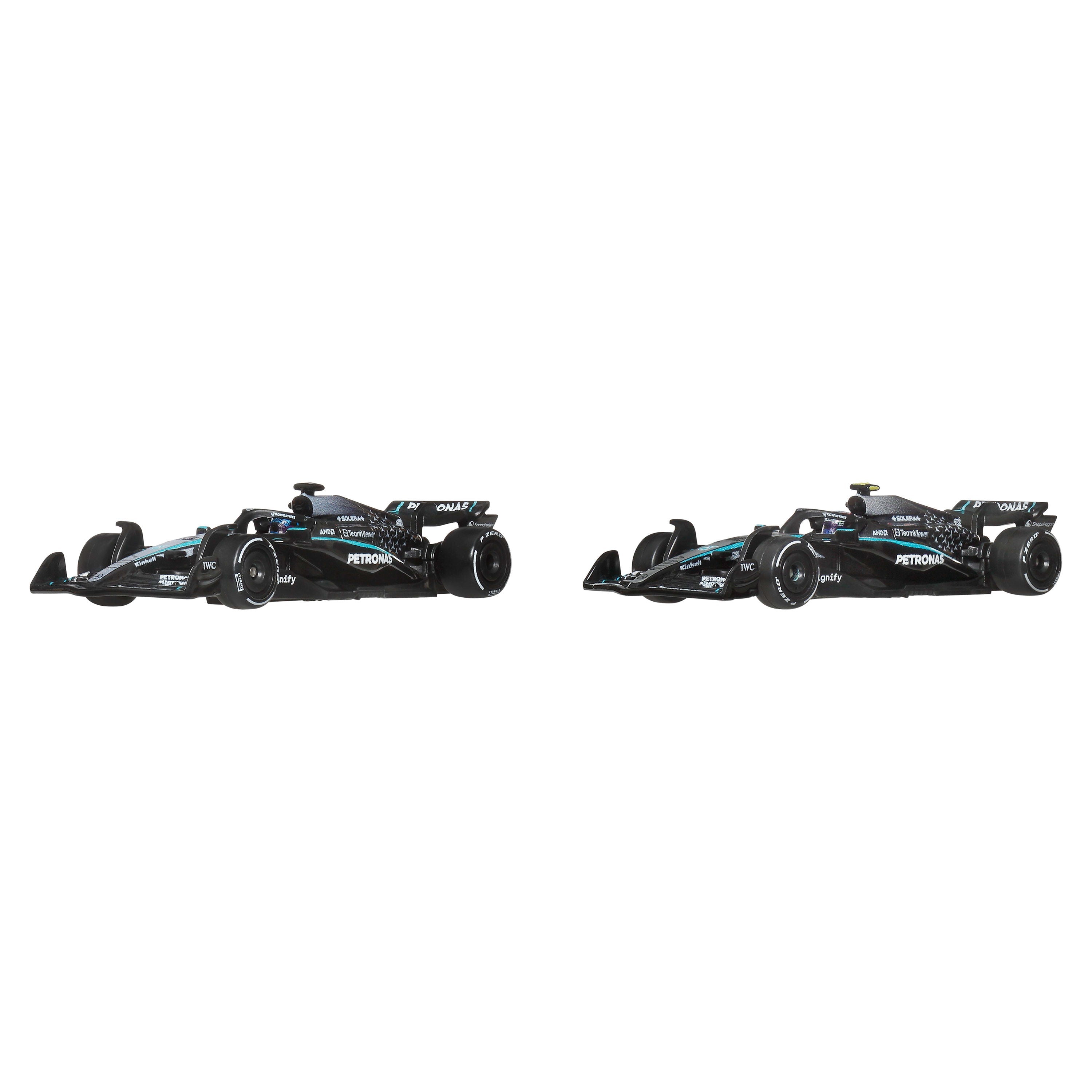 Hot Wheels Premium Mercedes-Amg Petronas Formula One Team 2-Pack With Russell & Antonelli Racecars
