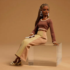 Barbie You Create Barbie Basics Neutral Kit 002, Poupée Mannequin Personnalisable et Vêtements Universels