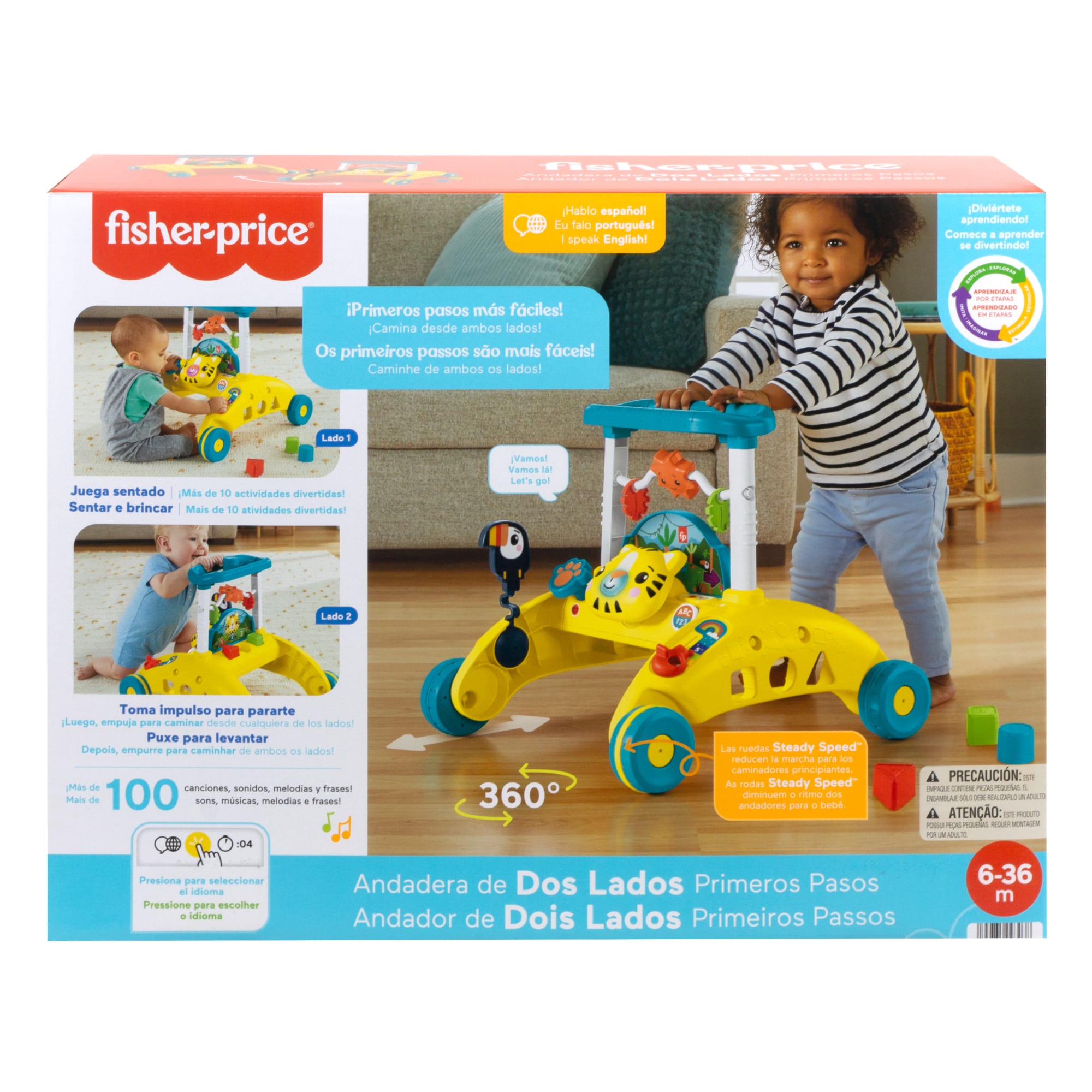 Fisher-Price Andadera para Bebés de Dos Lados Primeros Pasos