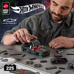 Mattel Brick Shop Hot Wheels ’83 Chevy Silverado Building Toy Kit (225 Pieces), For Collectors
