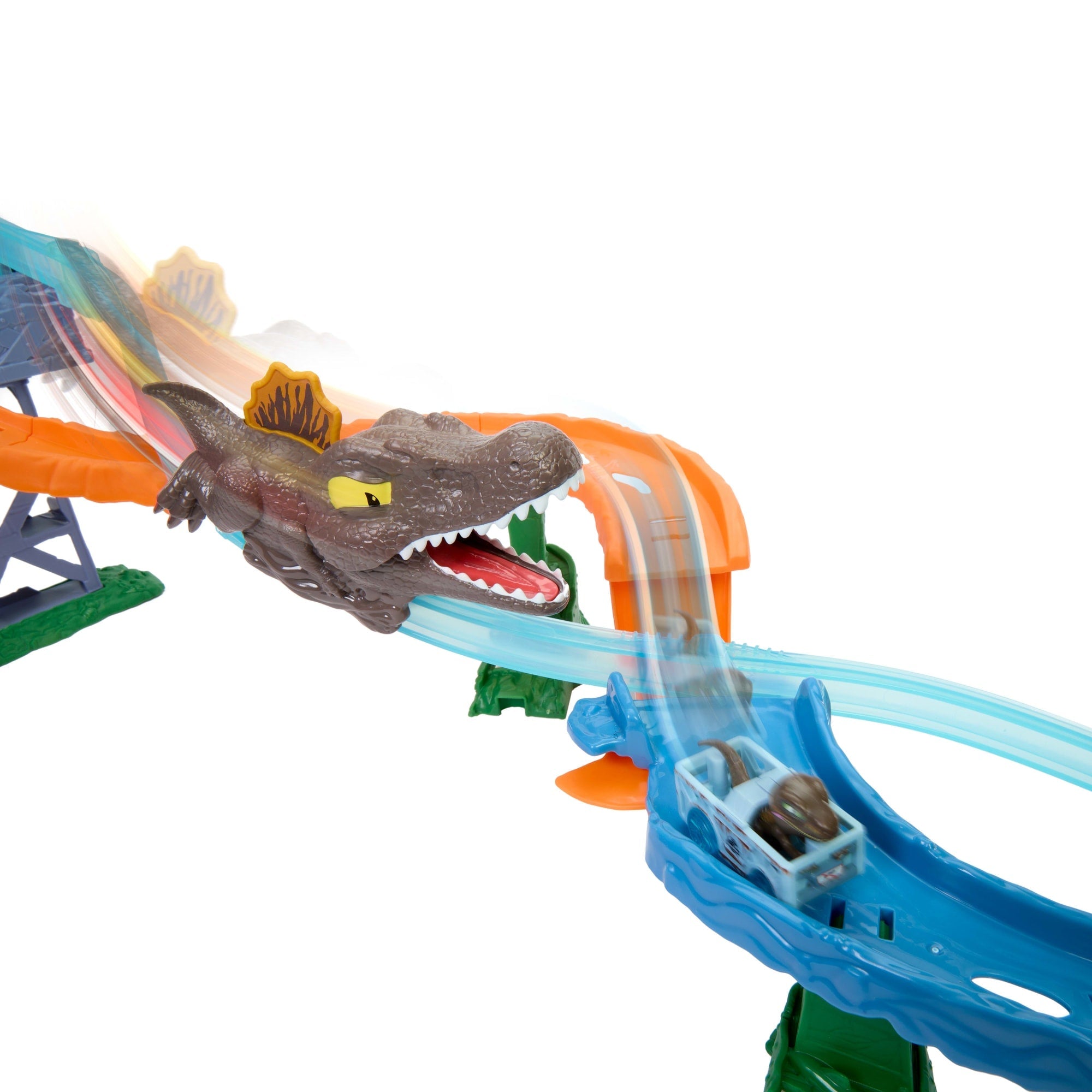 Hot Wheels RacerVerse Pista de Juguete Jurassic World