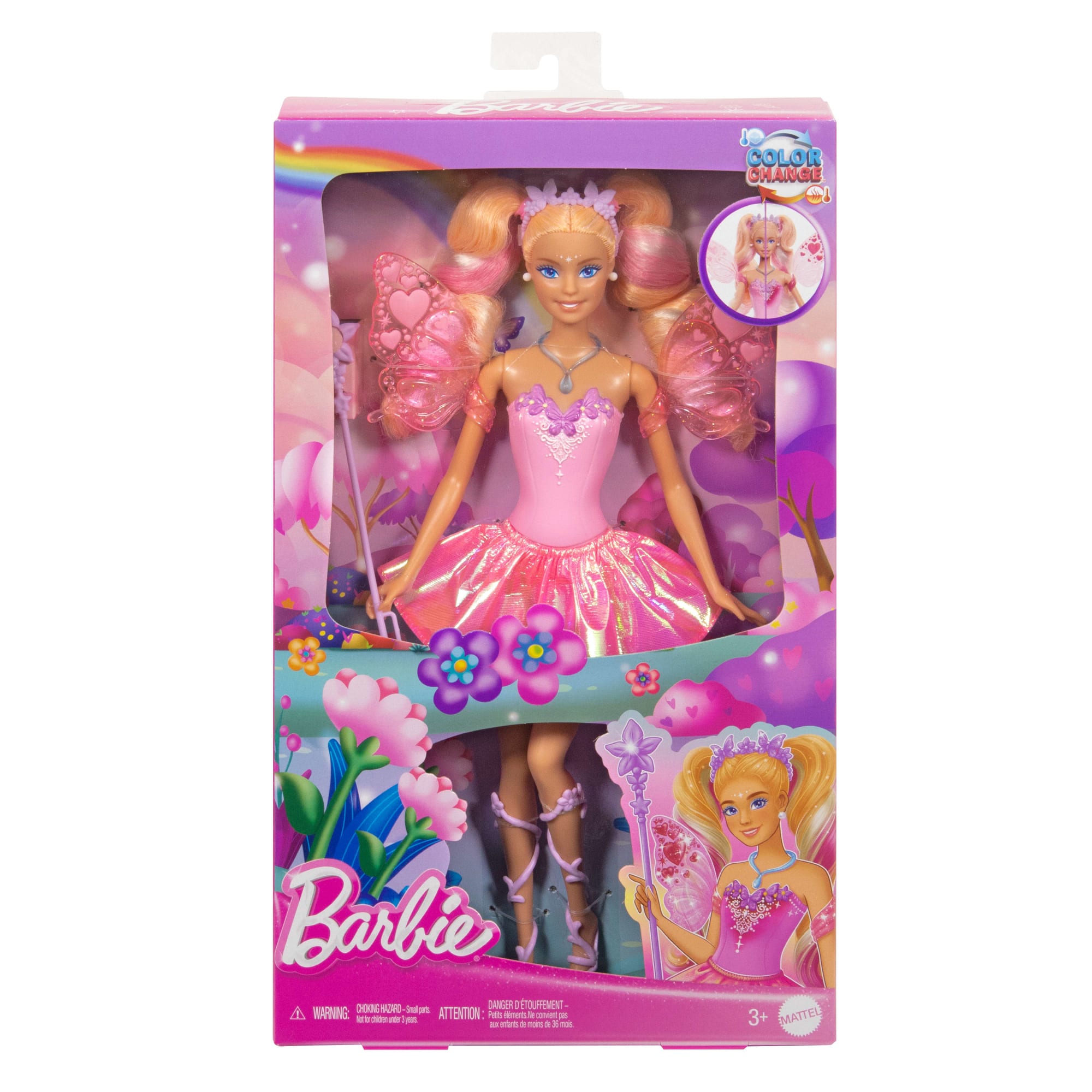 Barbie Fantasía Boneca Fada Cores Mágicas