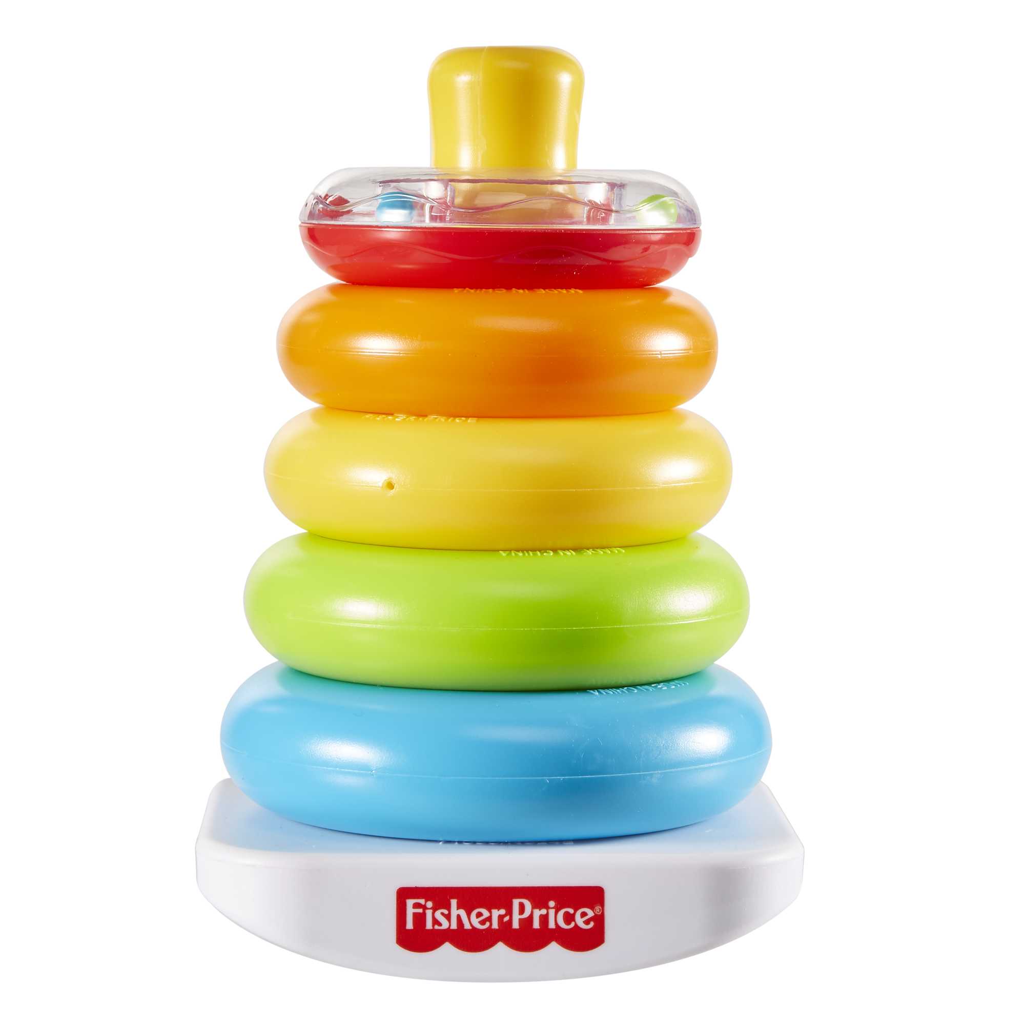 Fisher-Price Rock-A-Stack Ring Stacking Toy With Roly-Poly Base For Infants
