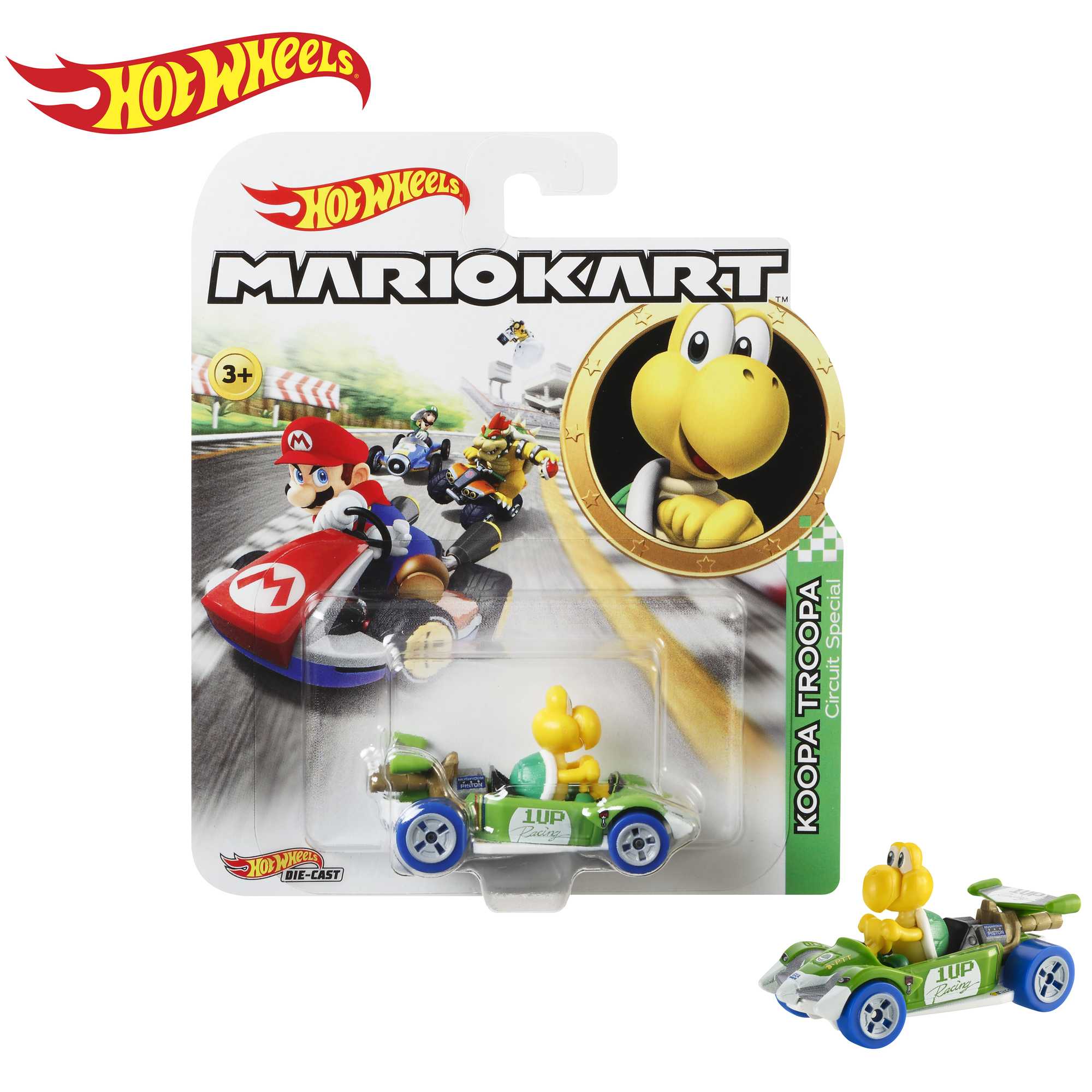 Hot Wheels Mario Kart Veículo de Brinquedo Koopa Troopa Circuit Special