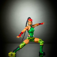 WWE X Street Fighter Bianca Belair Action Figure & Accessories, 6-Inch Collectible Cammy Mashup Set