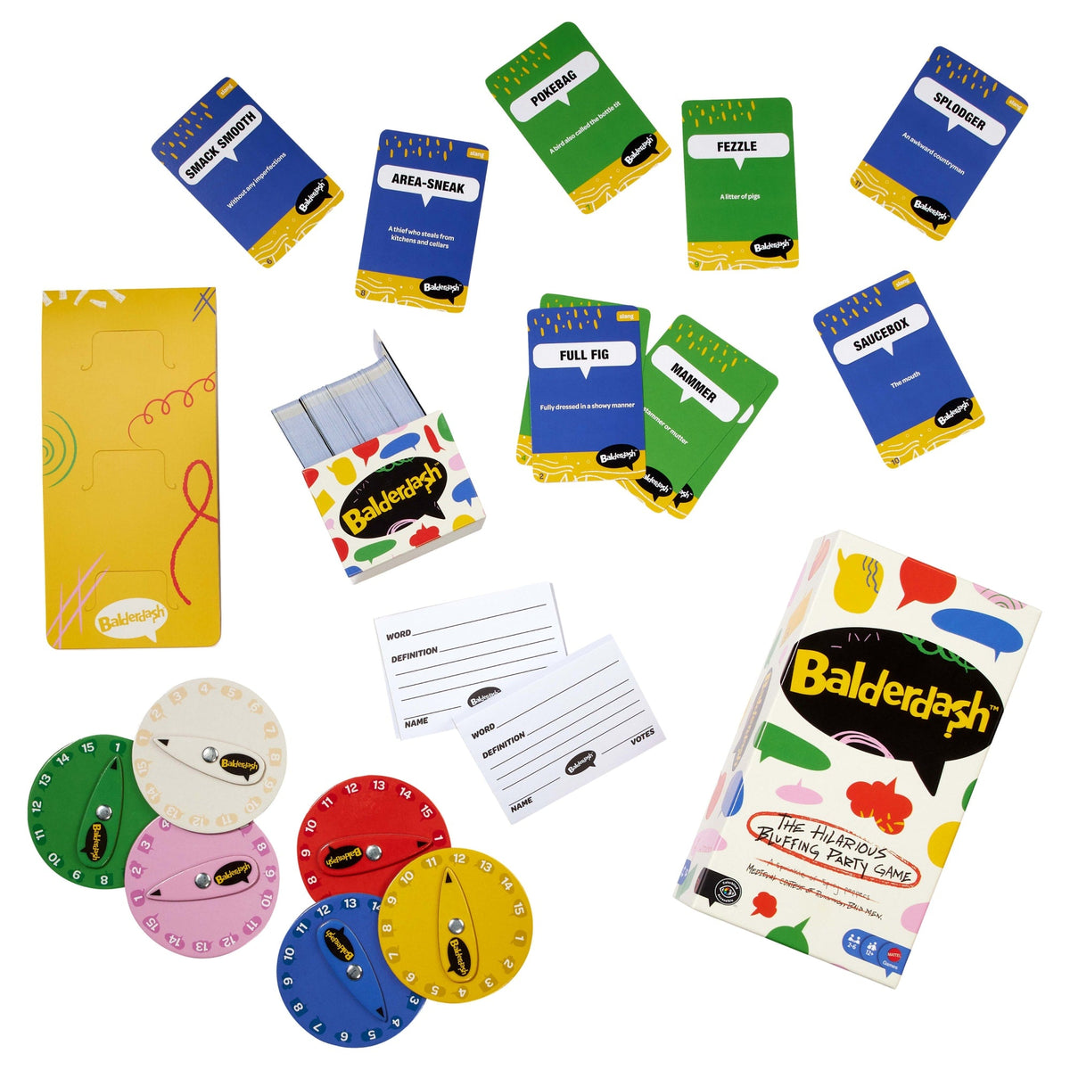 Balderdash Bluffing Party Game For Teens & Adults And Game Night Fun With Slang Cards For 2-6 Players