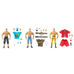 WWE Elite Collection John Cena 3-Pack, Collectible Set Of 6-inch Action Figures With Articulation