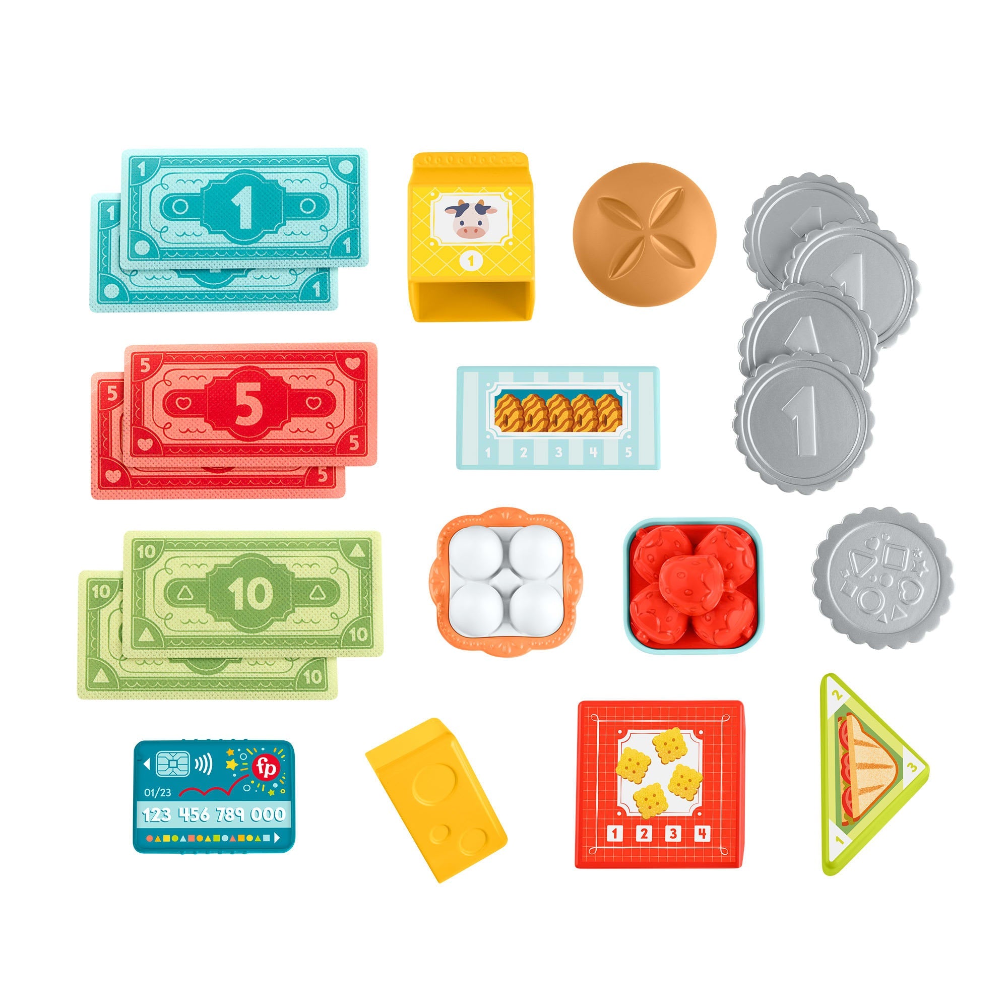 Fisher-Price Aprender e Brincar Brinquedo para Bebês Caixa Registradora Escaneia e Aprenda