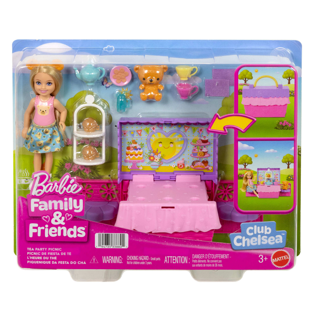 Barbie Chelsea Set de Juego Chelsea Fiesta de Té
