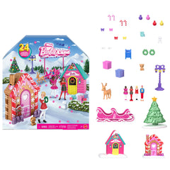 Barbie Mini Barbieland Collectible Advent Calendar With 1.5-Inch Dolls & 24 Days Of Surprises