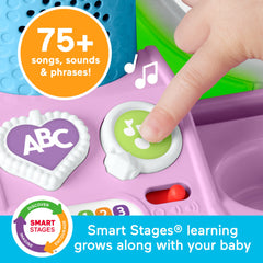 Fisher-Price Laugh & Learn Let's Get Ready Vanity Musical Playset For Baby & Toddler, 4 Play Pieces