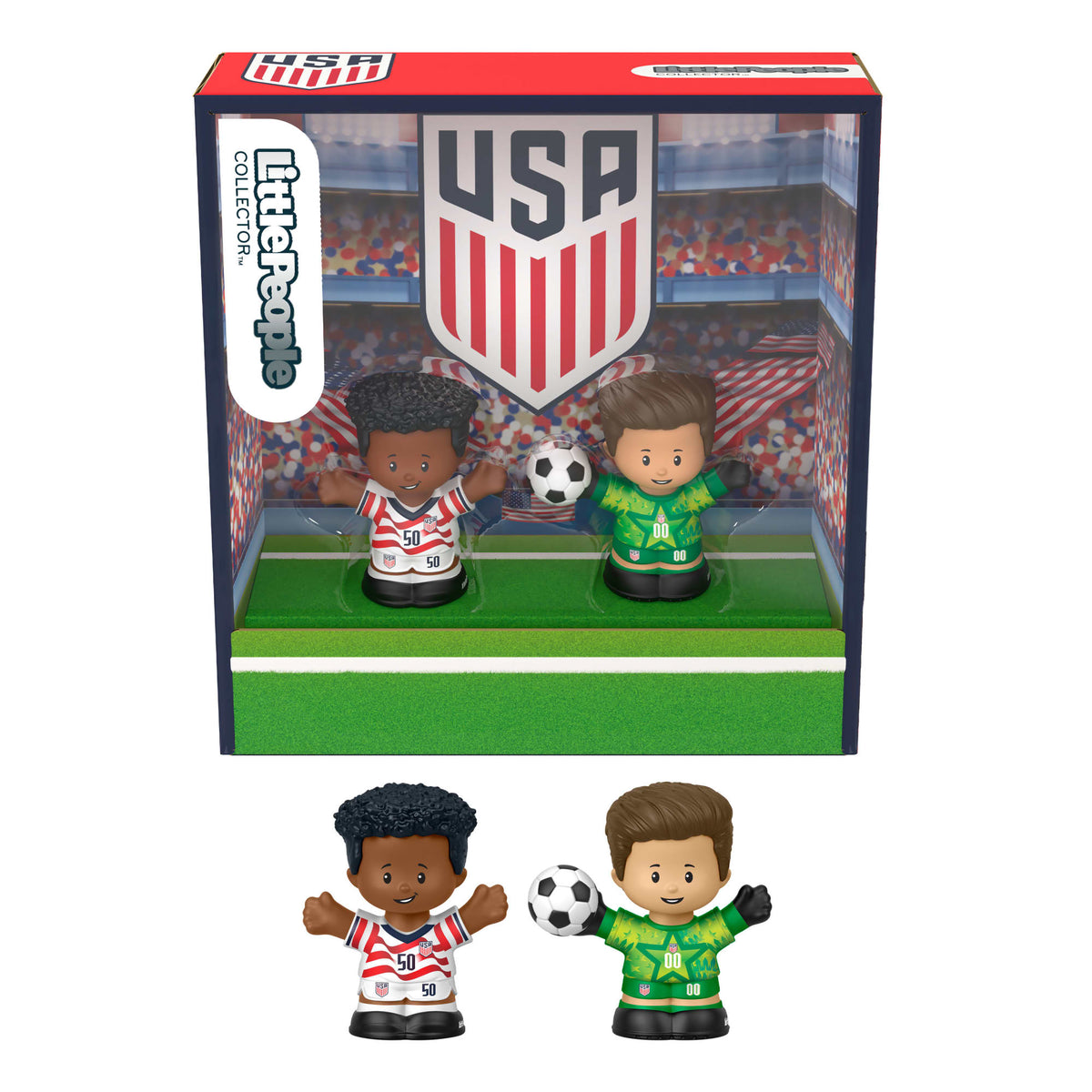 Little People Collector U.S. Soccer Special Edition Set For Sports Fans, 2 Figures