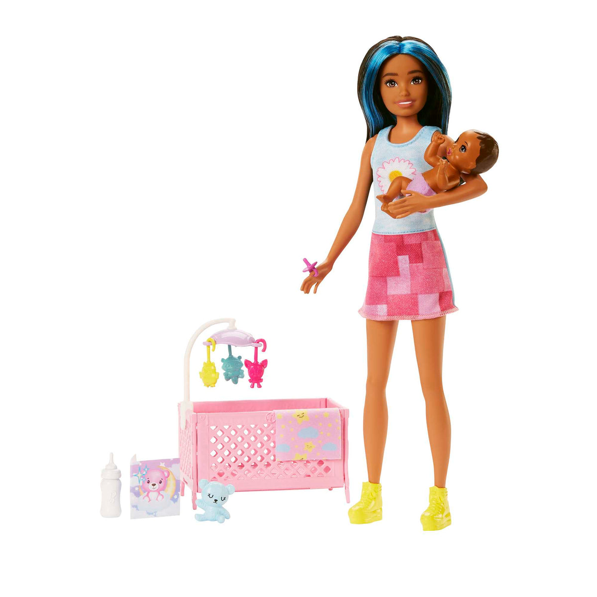Barbie Doll And Accessories, Skipper Babysitter Crib Playset