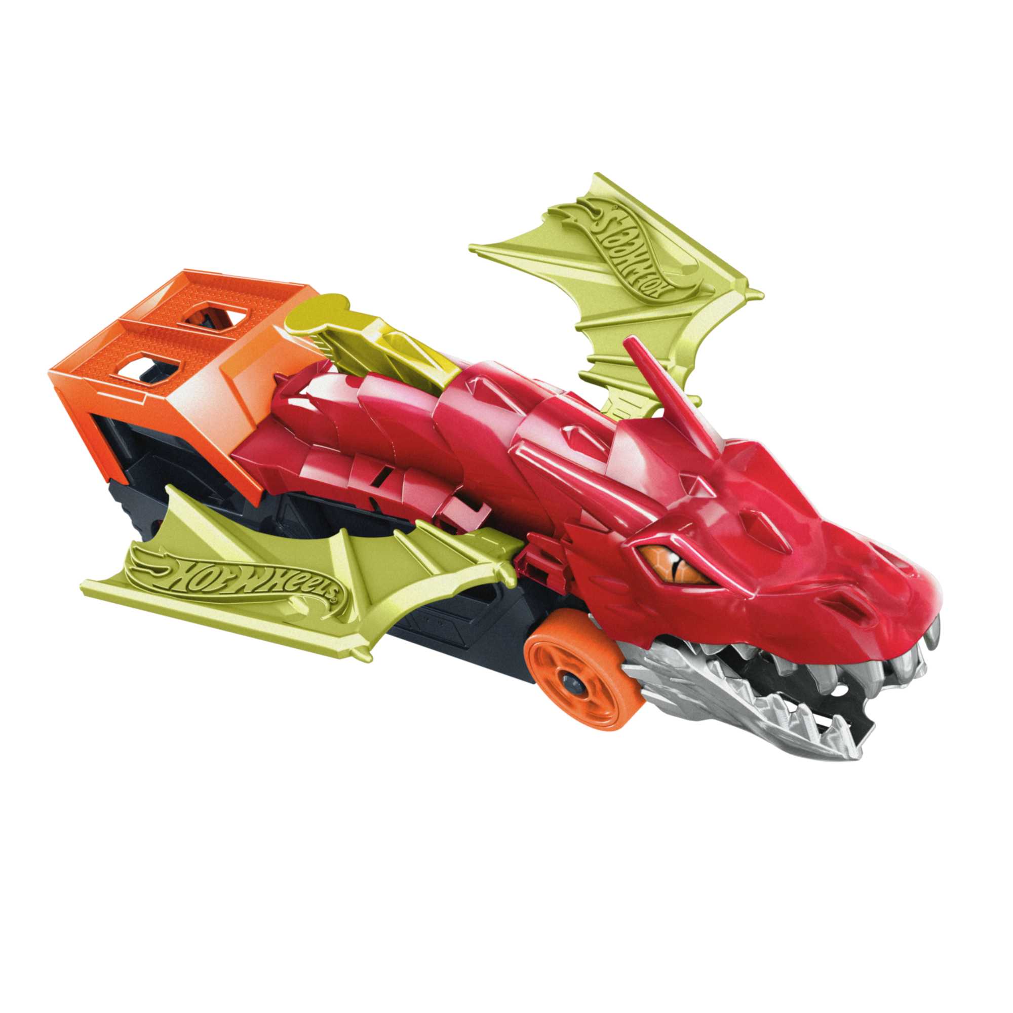 Hot Wheels City Pista de Juguete Remolque de Dragón