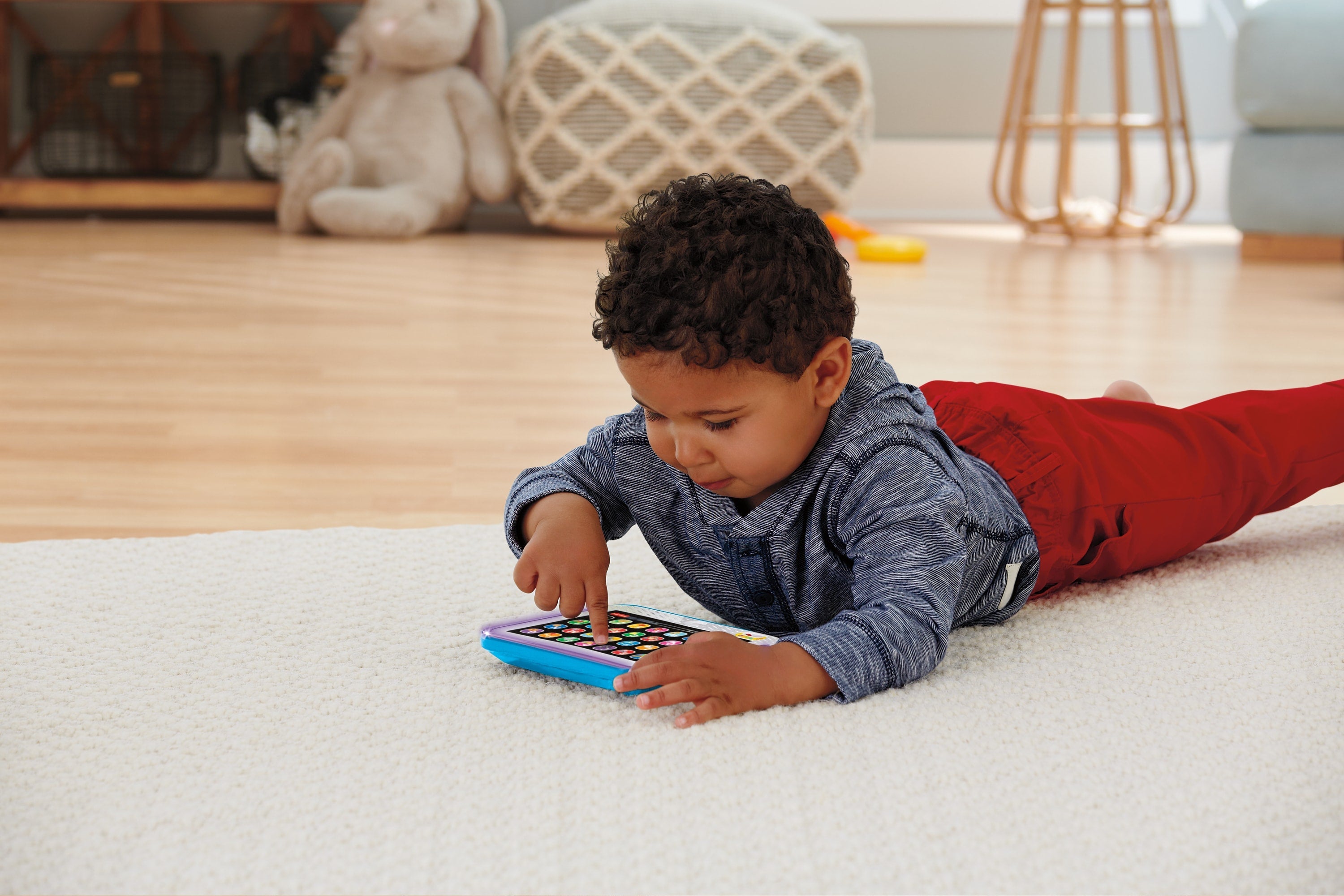 Fisher-Price Ríe y Aprende Juguete para Bebés Tablet De Aprendizaje Crece Conmigo Azul