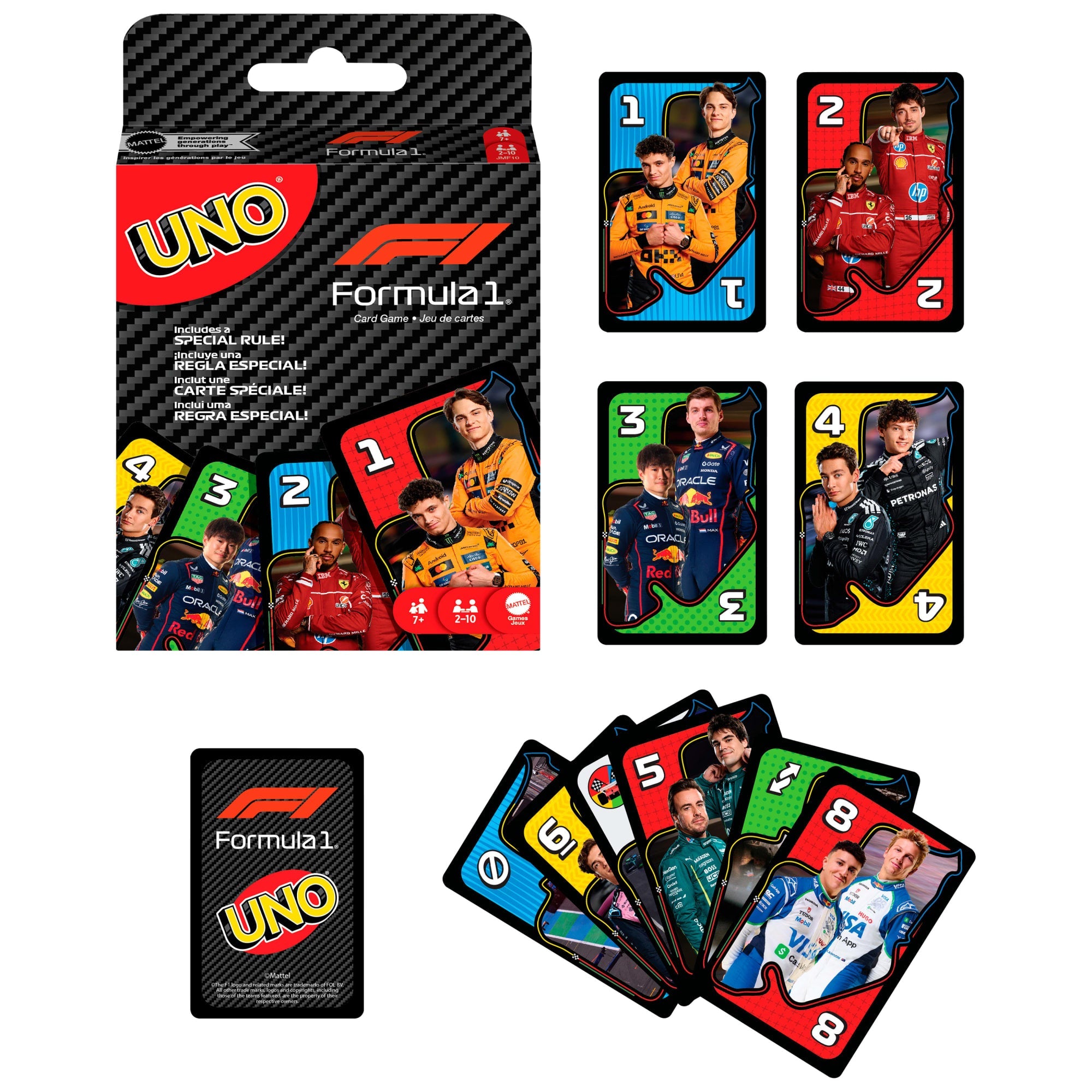 Uno F1 Jeu de Cartes