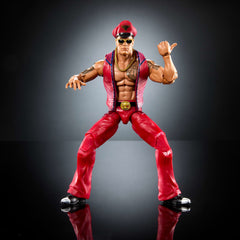 WWE X Street Fighter The Rock Final Boss Action Figure & Accessories, 6-Inch Collectible M. Bison Mashup Set