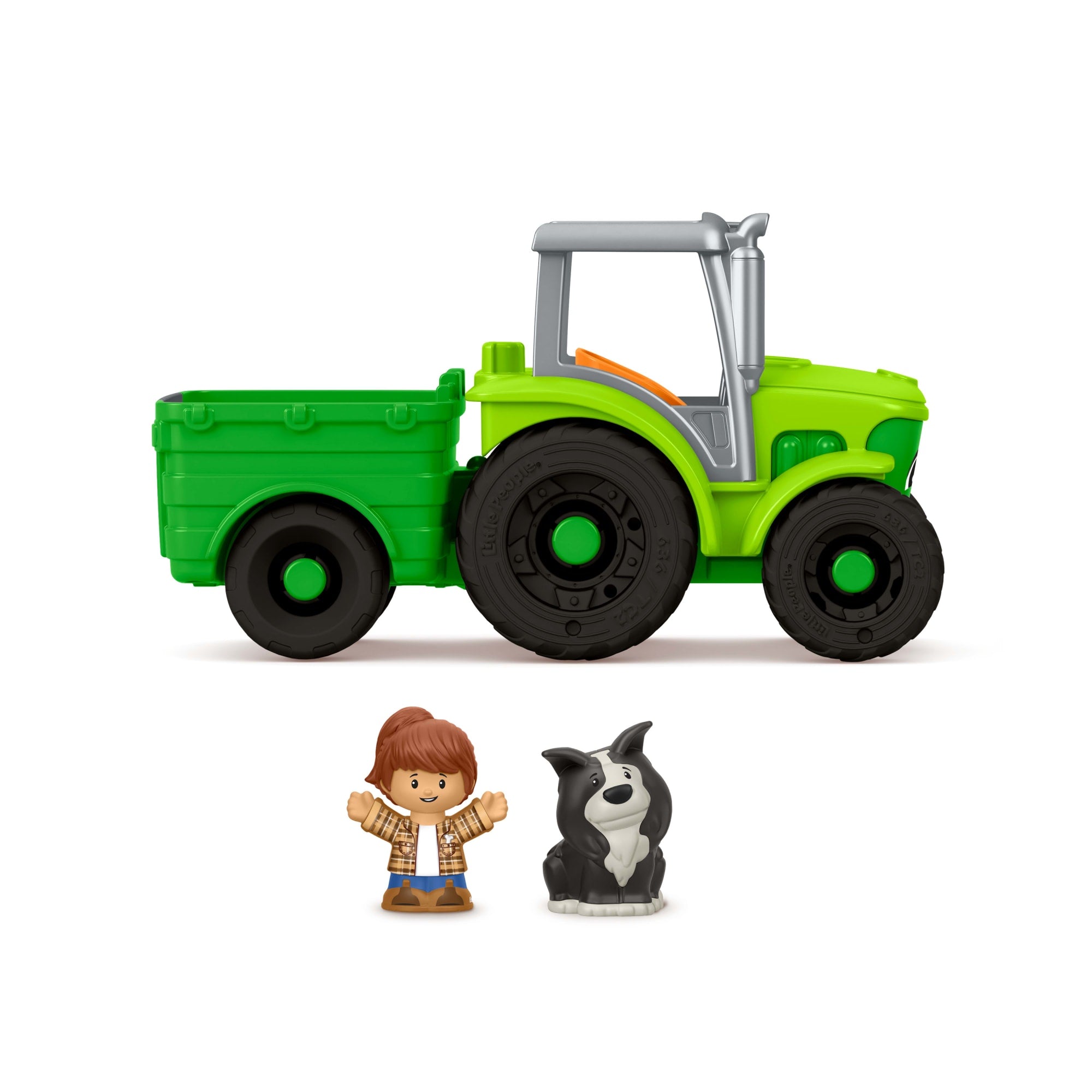 Fisher-Price Little People Tracteur à Pousser, Multilingue
