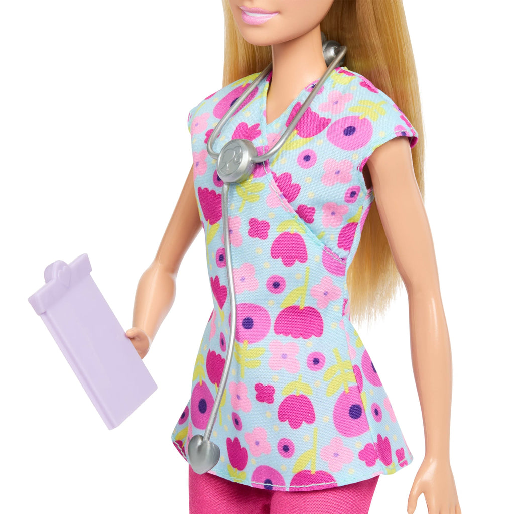 Barbie Careers Baby Doctor Playset With Blonde Fashion Doll, 2 Baby Dolls, Exam Table & Accessories