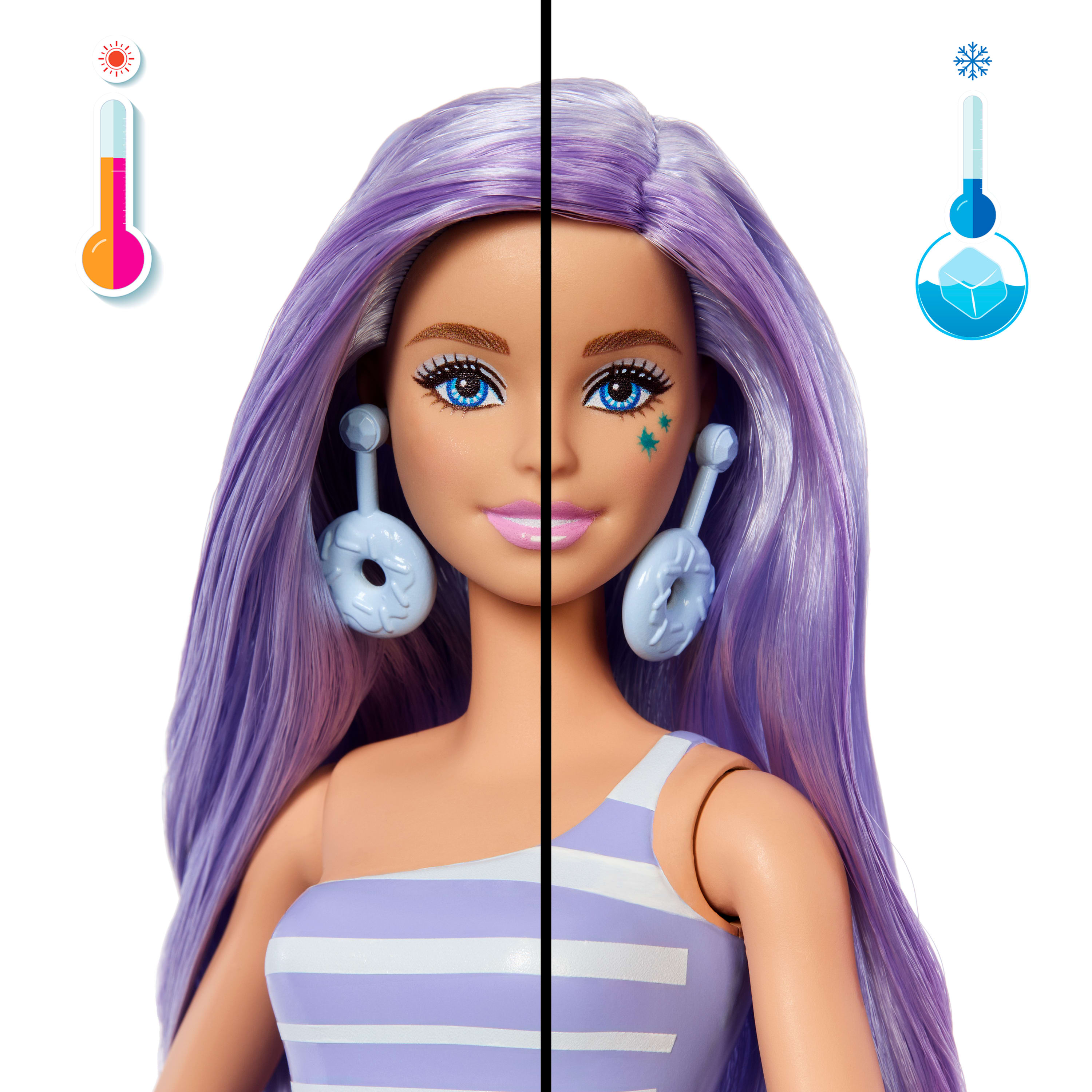 Barbie Pop Reveal Boneca Milk-shakes Copo Roxo