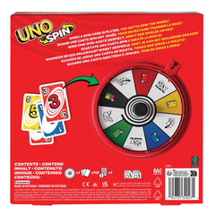 UNO Spin Card Game For Kid, Adult & Family Nights, Classic Play With Spinner