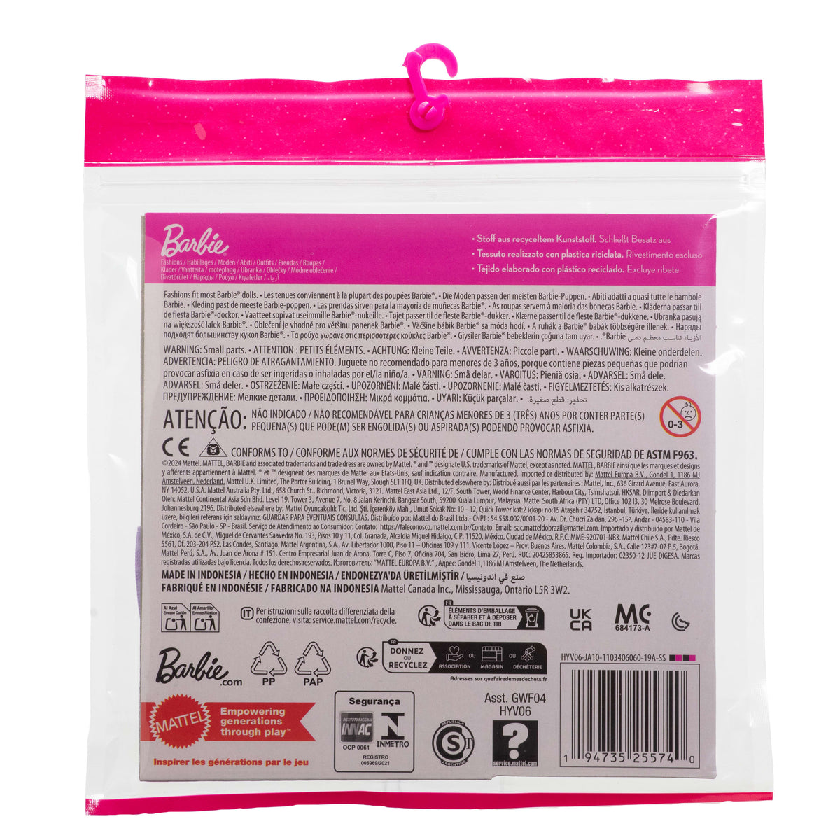Barbie Clothes, Fashion And Accessory 2-Packs For Barbie Dolls