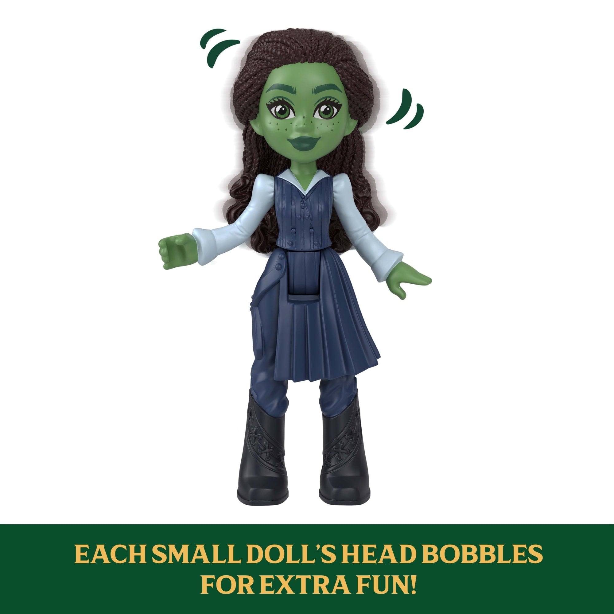Universal Pictures’ Wicked Emerald City Train Small Doll Playset, 3 Play Spaces & 15 Total Pieces