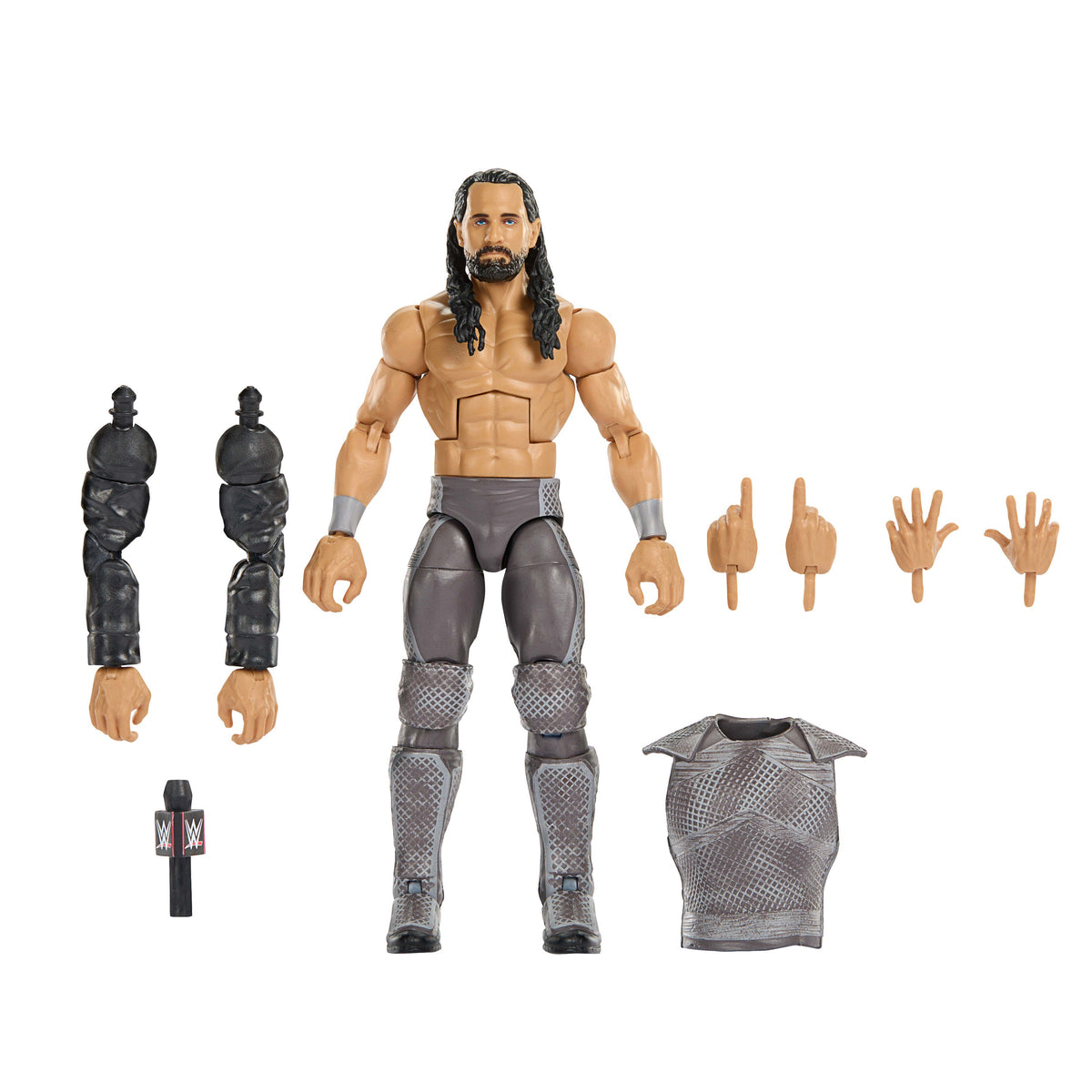 WWE Elite Collection Premium Live EVent Seth Rollins Action Figure Set, Wrestlemania Collectible