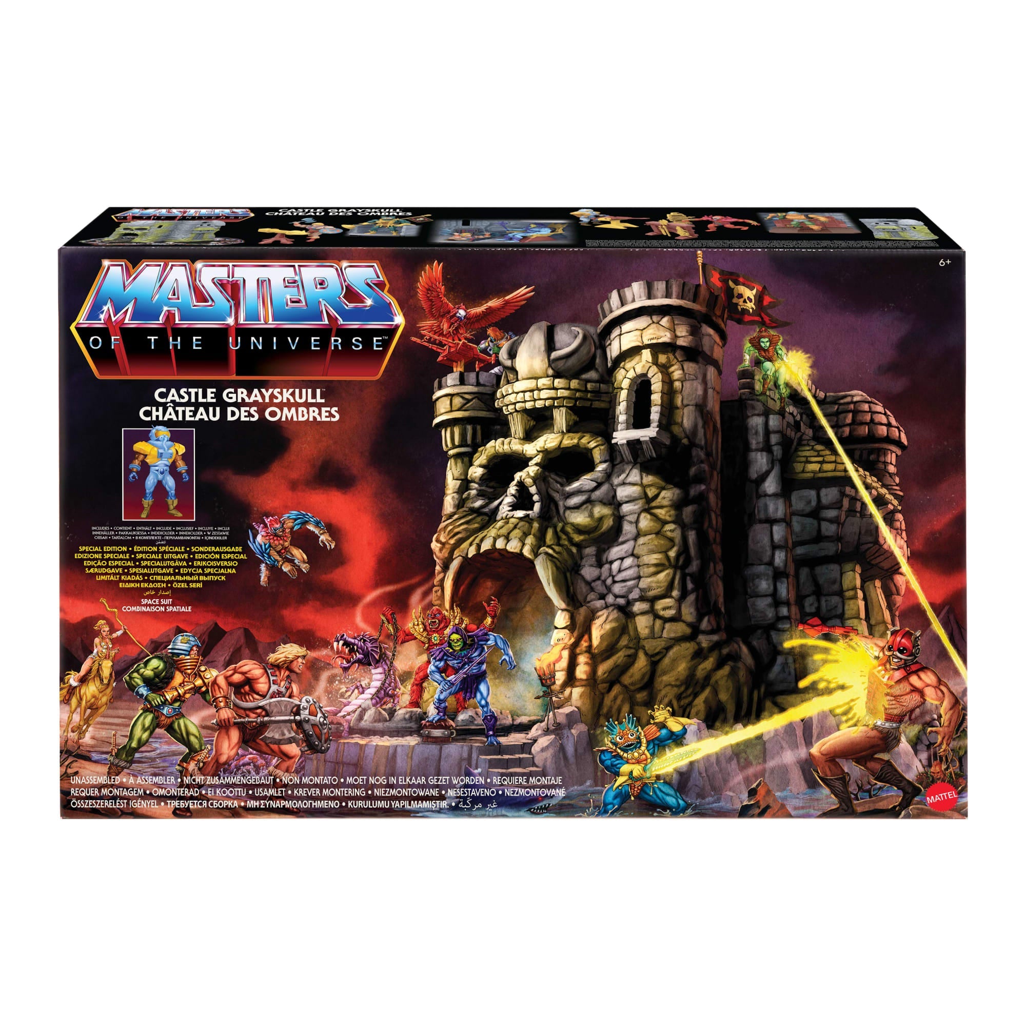 Masters Of The Universe Vintage Castle Grayskull Playset With Display Mat & 1 Figure & Accessories