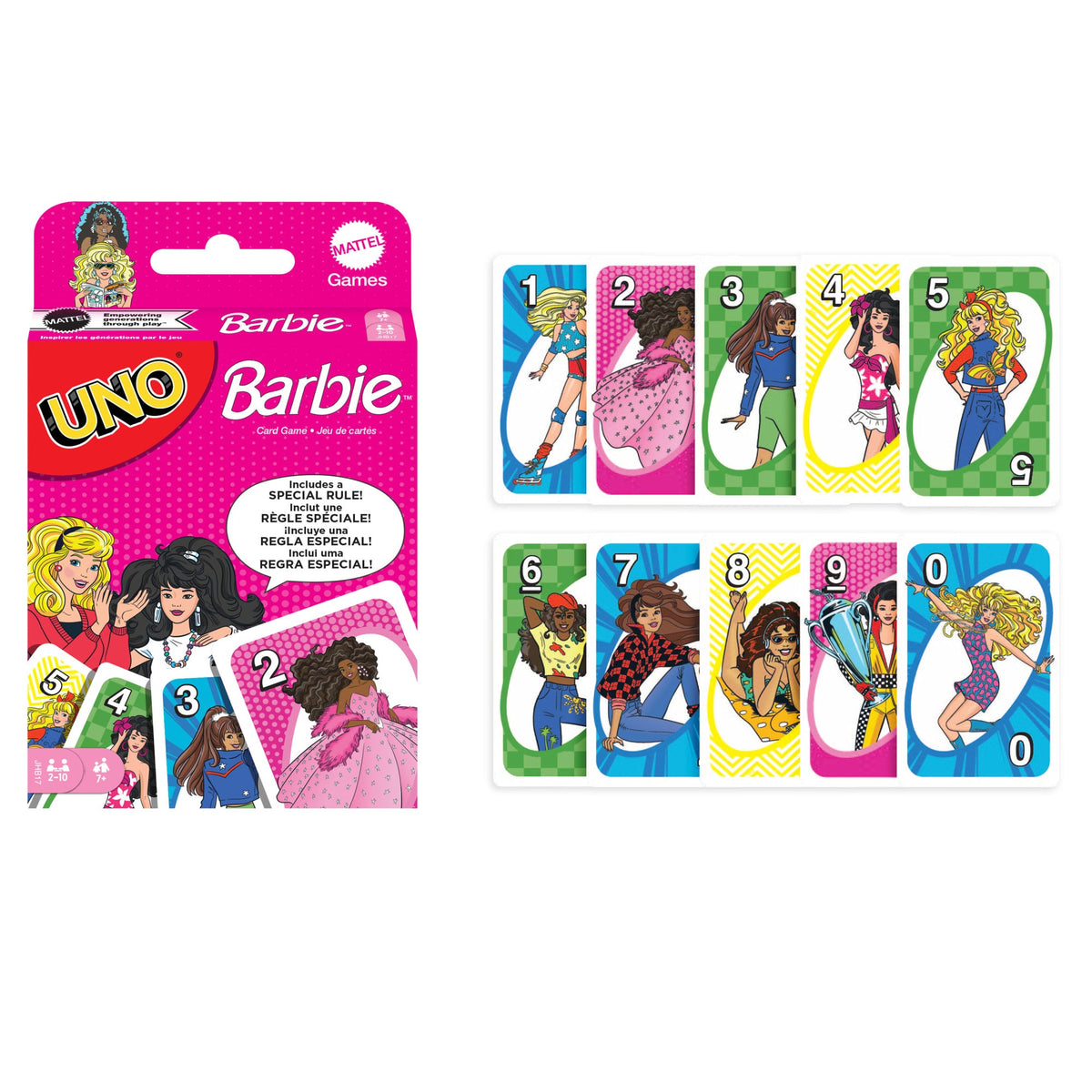 UNO Barbie Card Game For Kids & Family Night
