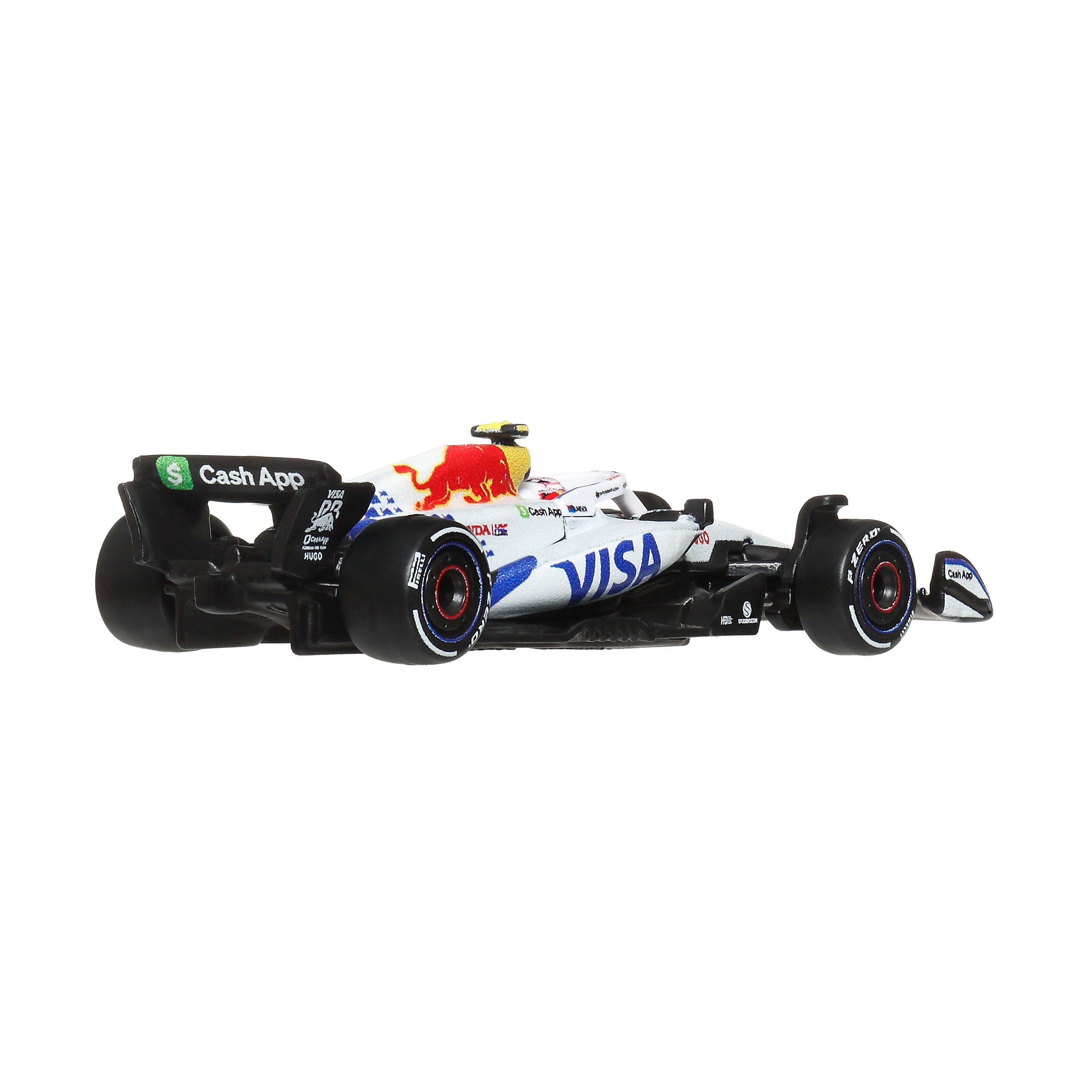 Hot Wheels Collector Veículo de Coleção Equipe Visa Cash App RB Formula 1 Liam Lawson
