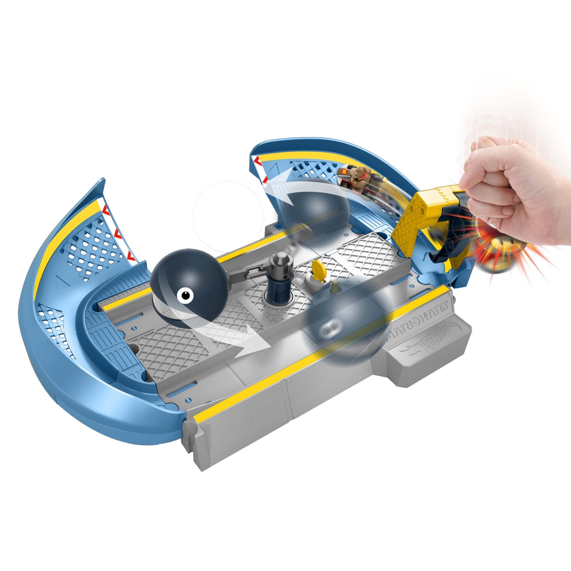 Hot Wheels Mario Kart Pista de Juguete Chain Chomp