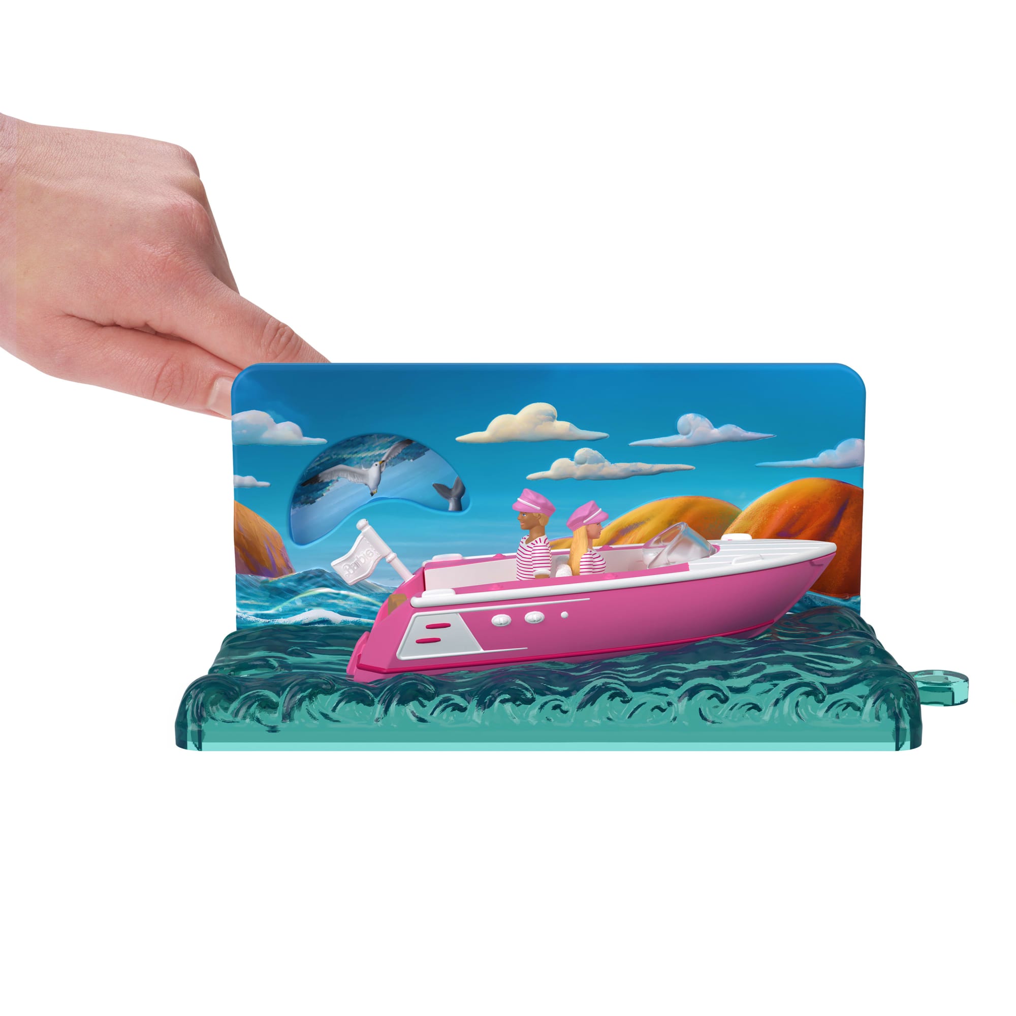 Barbie Mini BarbieLand Vehículo para Muñecas La Película Barbie y Ken en Bote