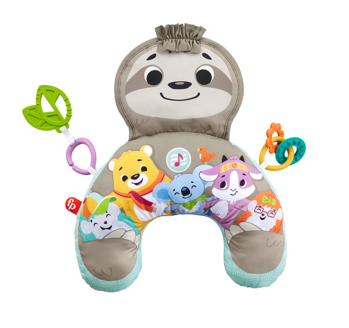 Fisher-Price Baby Juguete para Bebés Cojín de Actividades Oso Perezoso