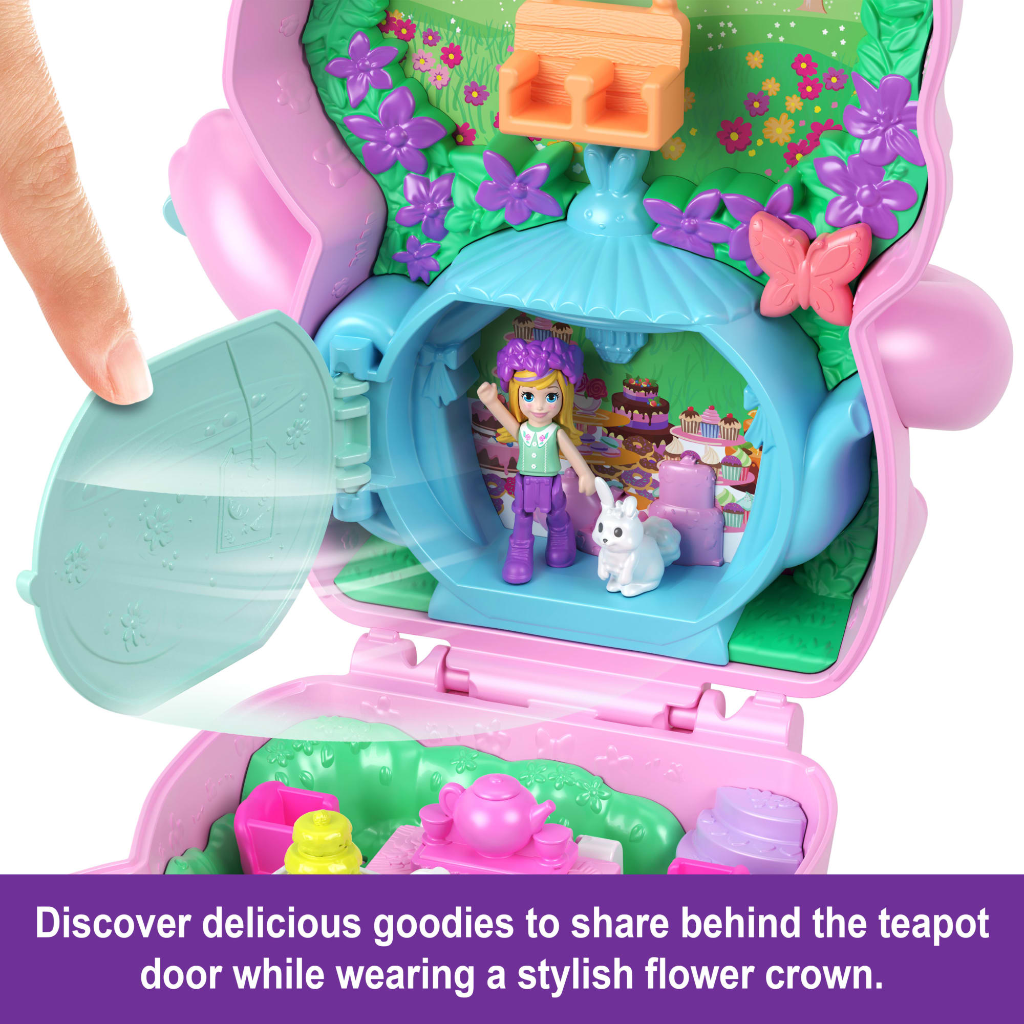 Polly Pocket Core Compact Playsets With Doll, Pet, & Accessories, Travel Toys With Surprise Reveals