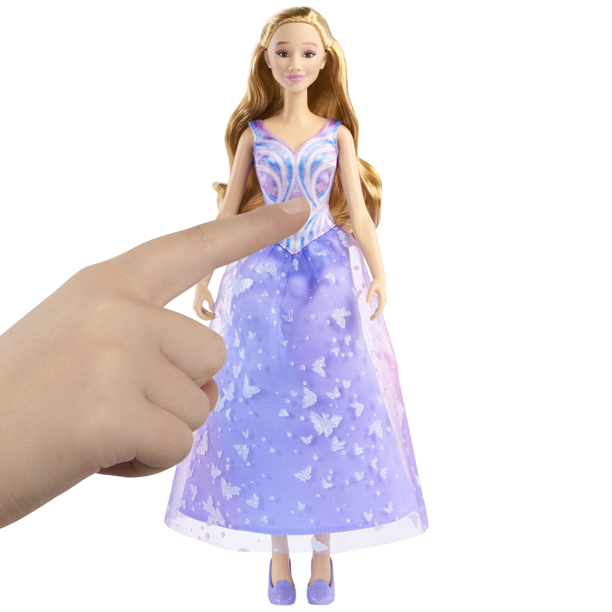Universal Pictures’ Wicked: For Good Singing Glinda Doll, Movie-inspired Outfit, Sings “For Good”