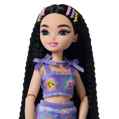 Dream Besties Barbie Renee Roller Skating Fashion Doll With 12 Video & Food Themed Accessories