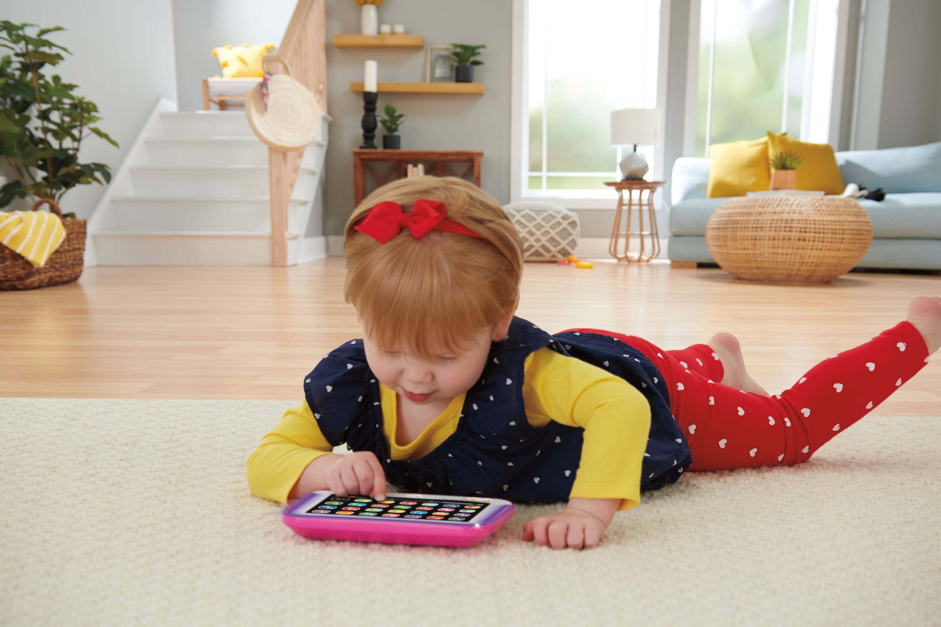 Fisher-Price Ríe y Aprende Juguete para Bebés Tablet De Aprendizaje Crece Conmigo Rosa