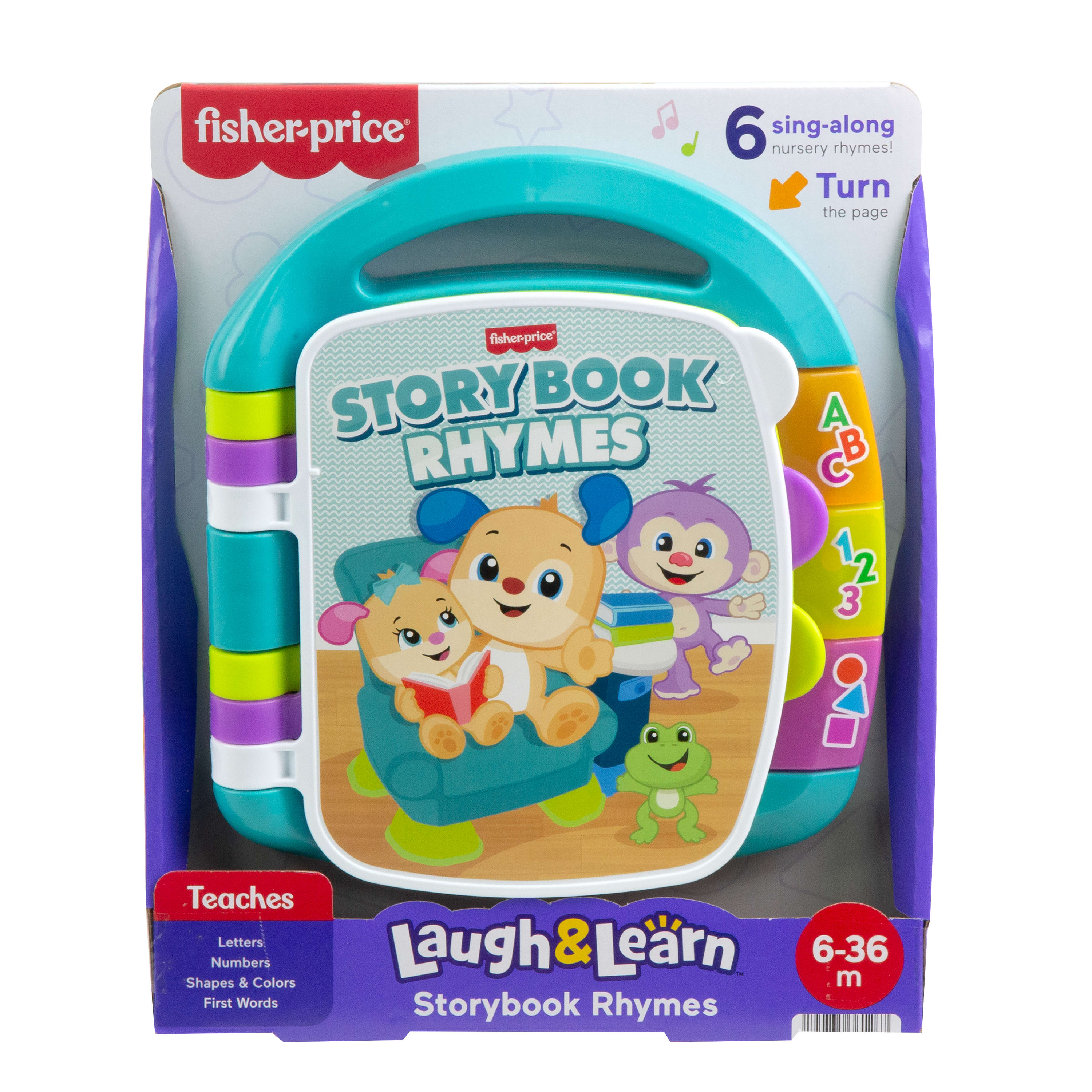 Fisher-Price Infant-Learning Juguete para Bebés Libro Cuentos y Rimas