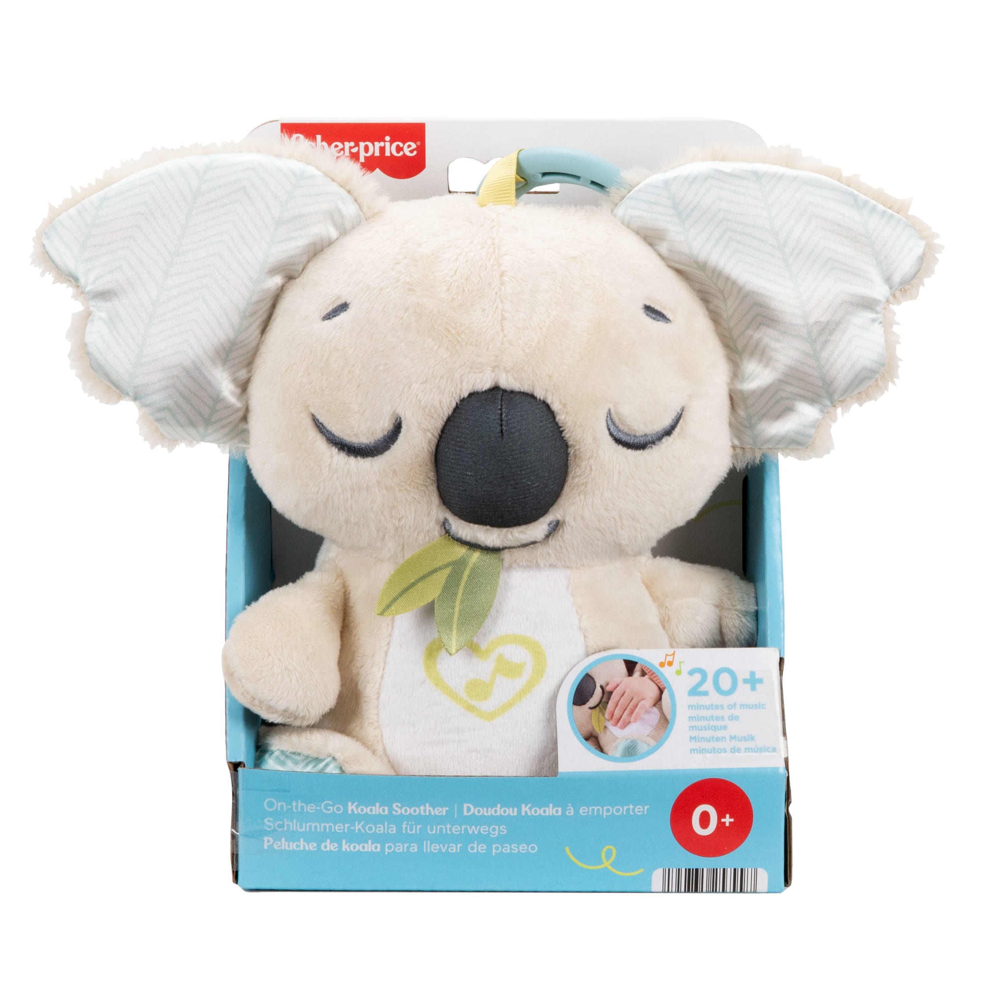 Fisher-Price On-The-Go Koala Soother Toy, Plush Portable Sound Machine For Newborns
