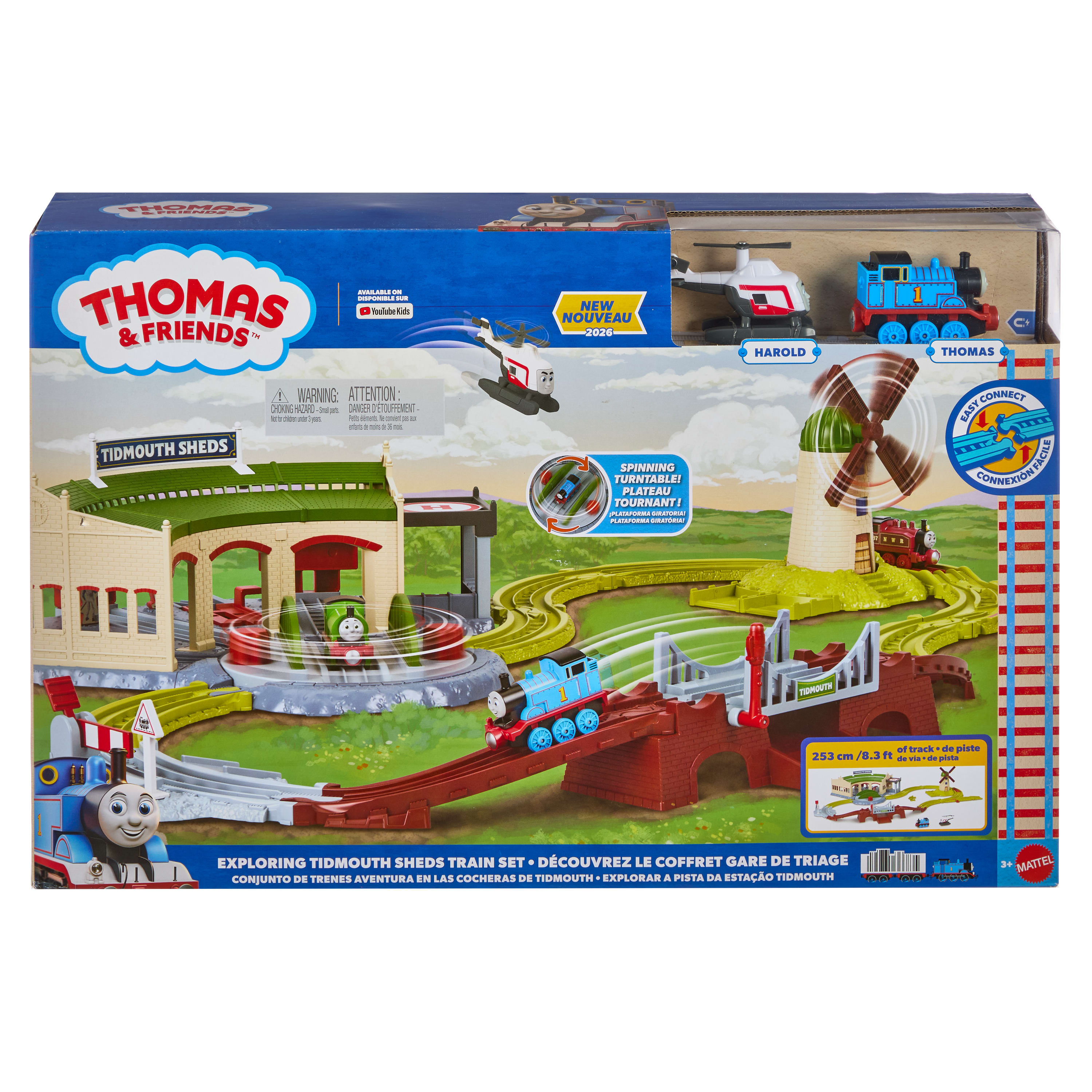 Thomas e Seus Amigos Pista de Brinquedo Pista Galpões De Tidmouth