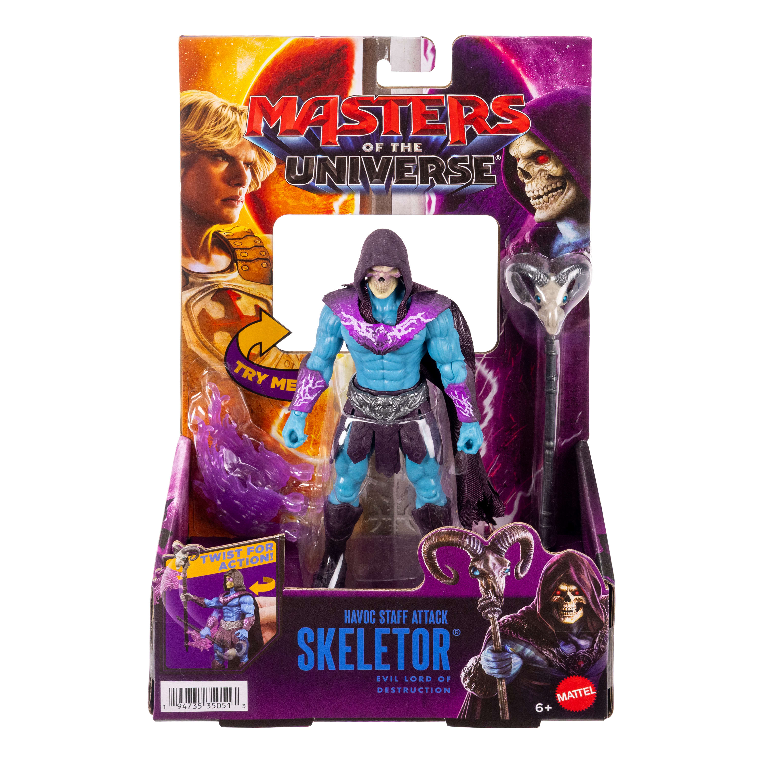 Masters Of The Universe 2026 Movie Feature Figure Toys, 5.5 inch Twist & Release Action, Good EVil